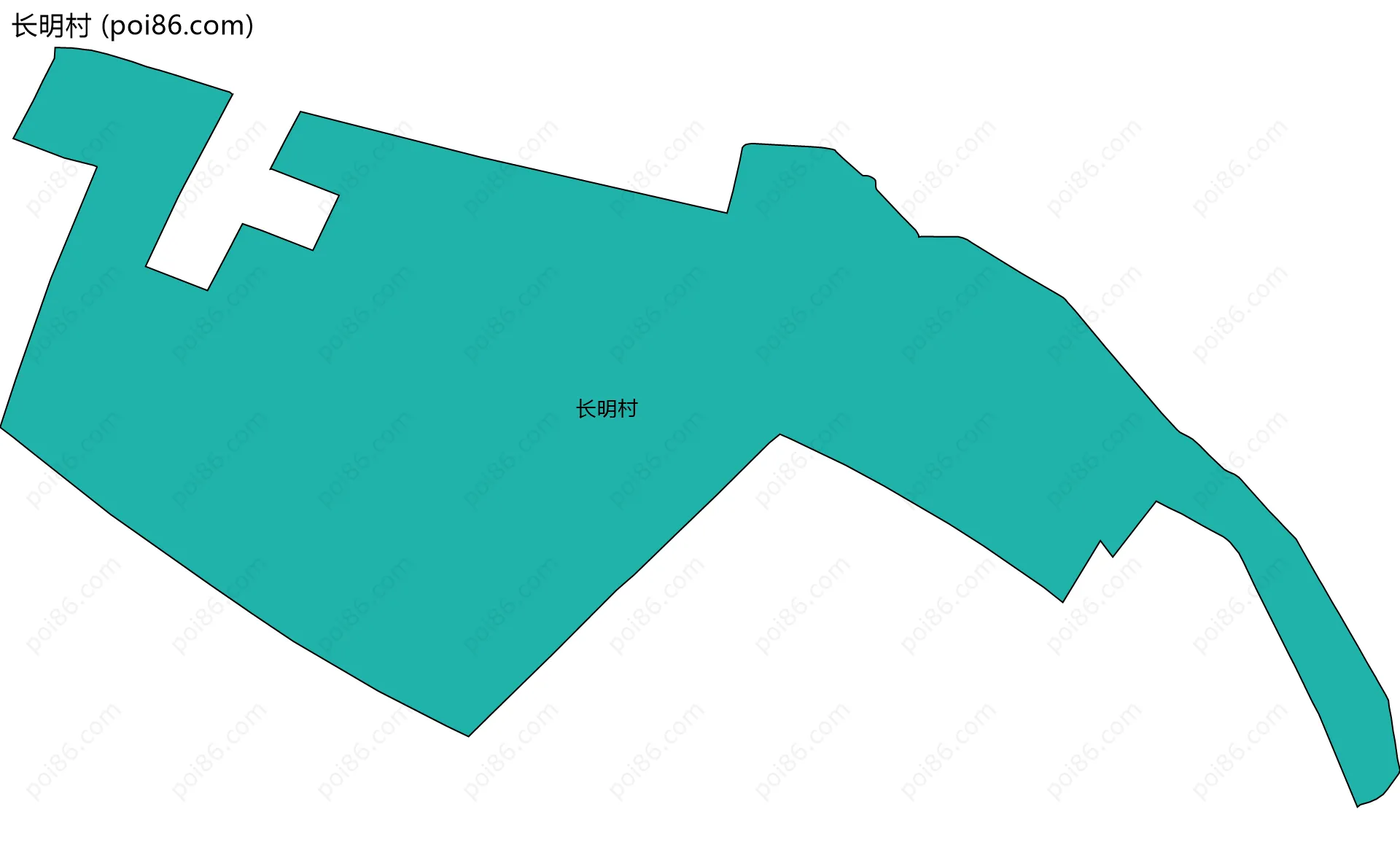 长明村边界地图