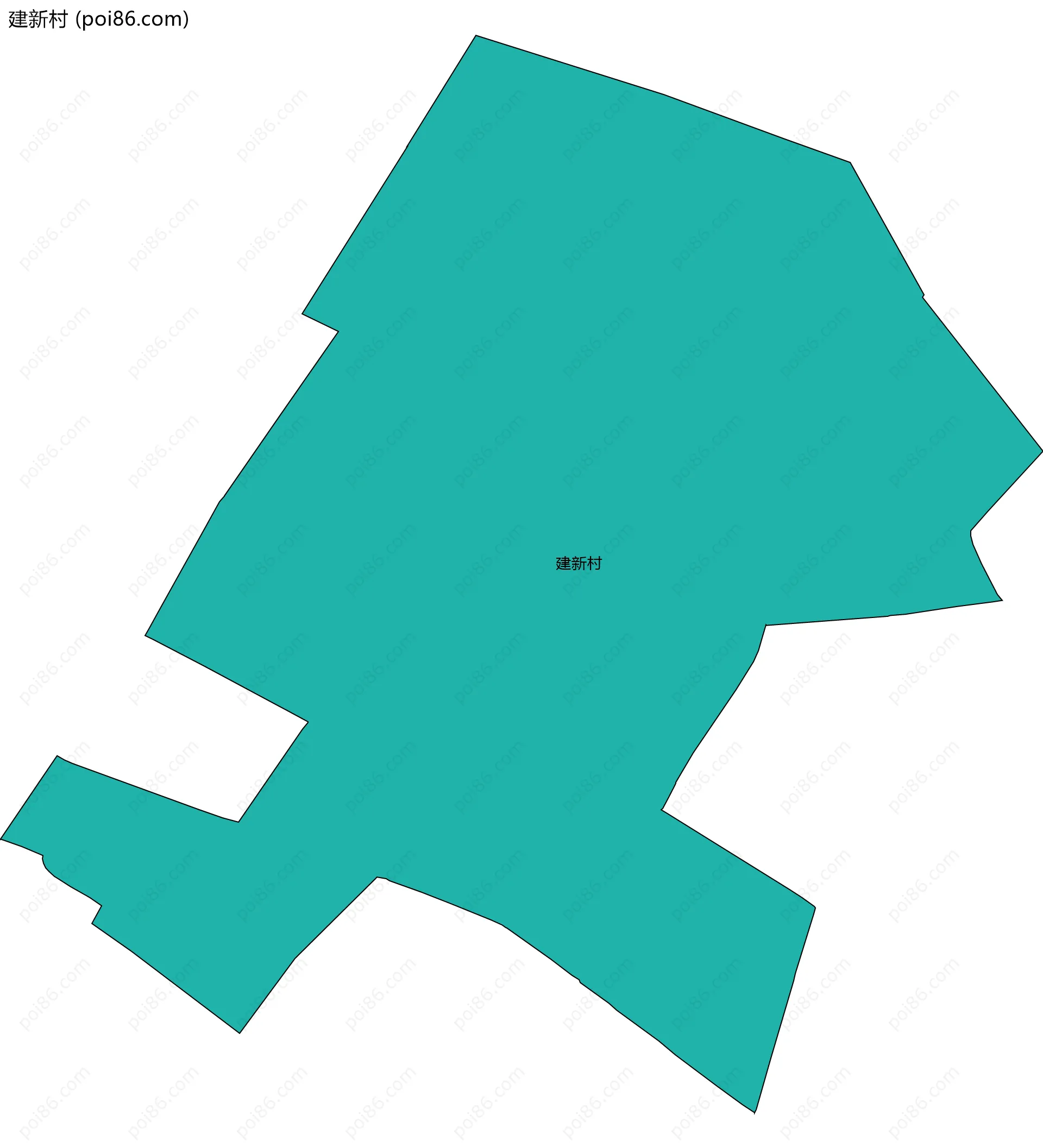 建新村边界地图