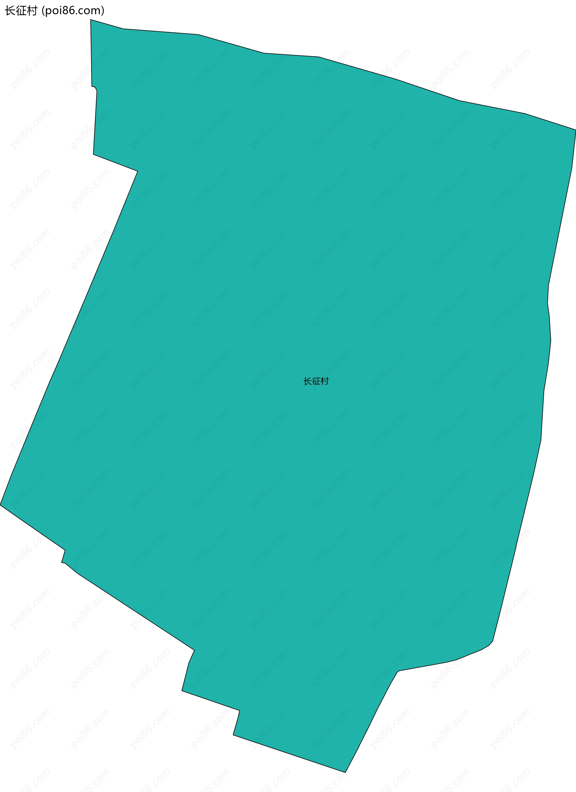 长征村边界地图