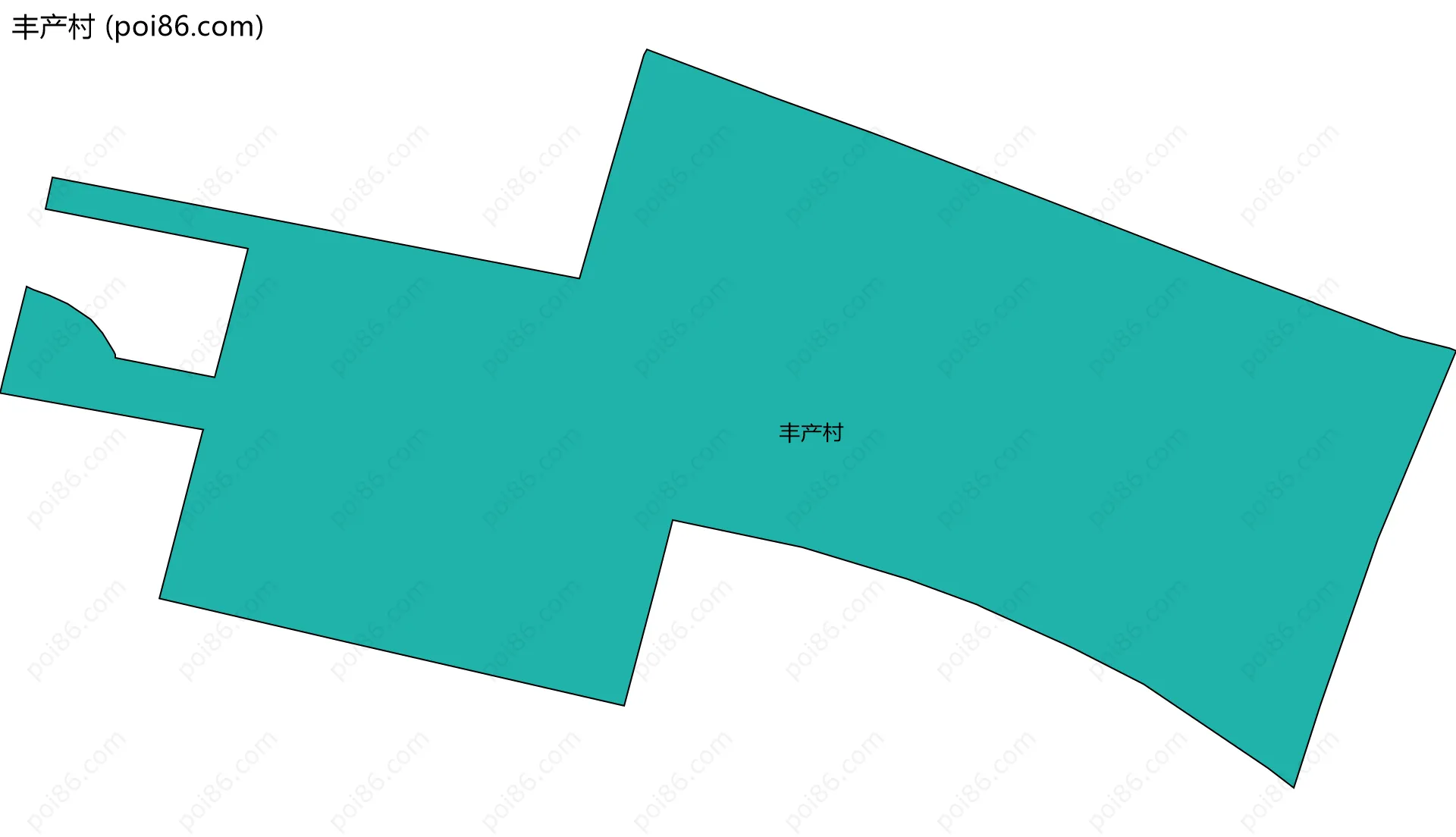丰产村边界地图