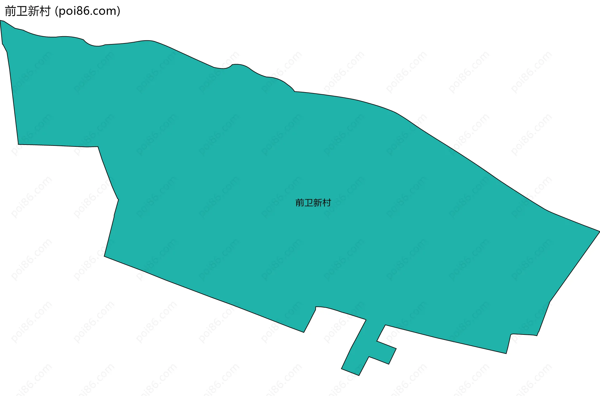 前卫新村边界地图