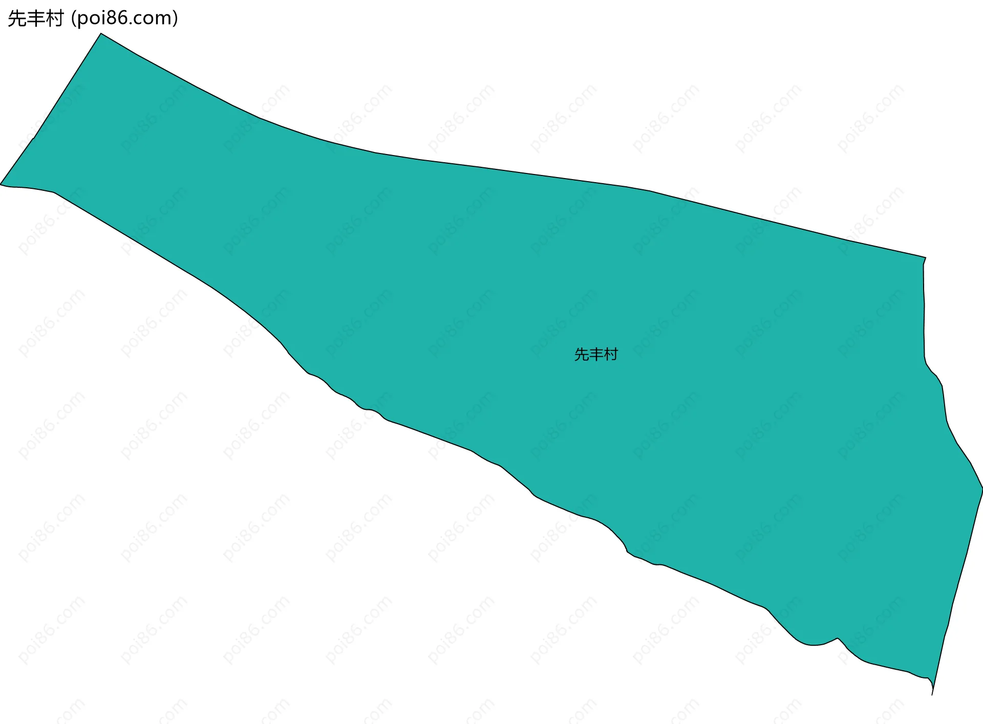 先丰村边界地图
