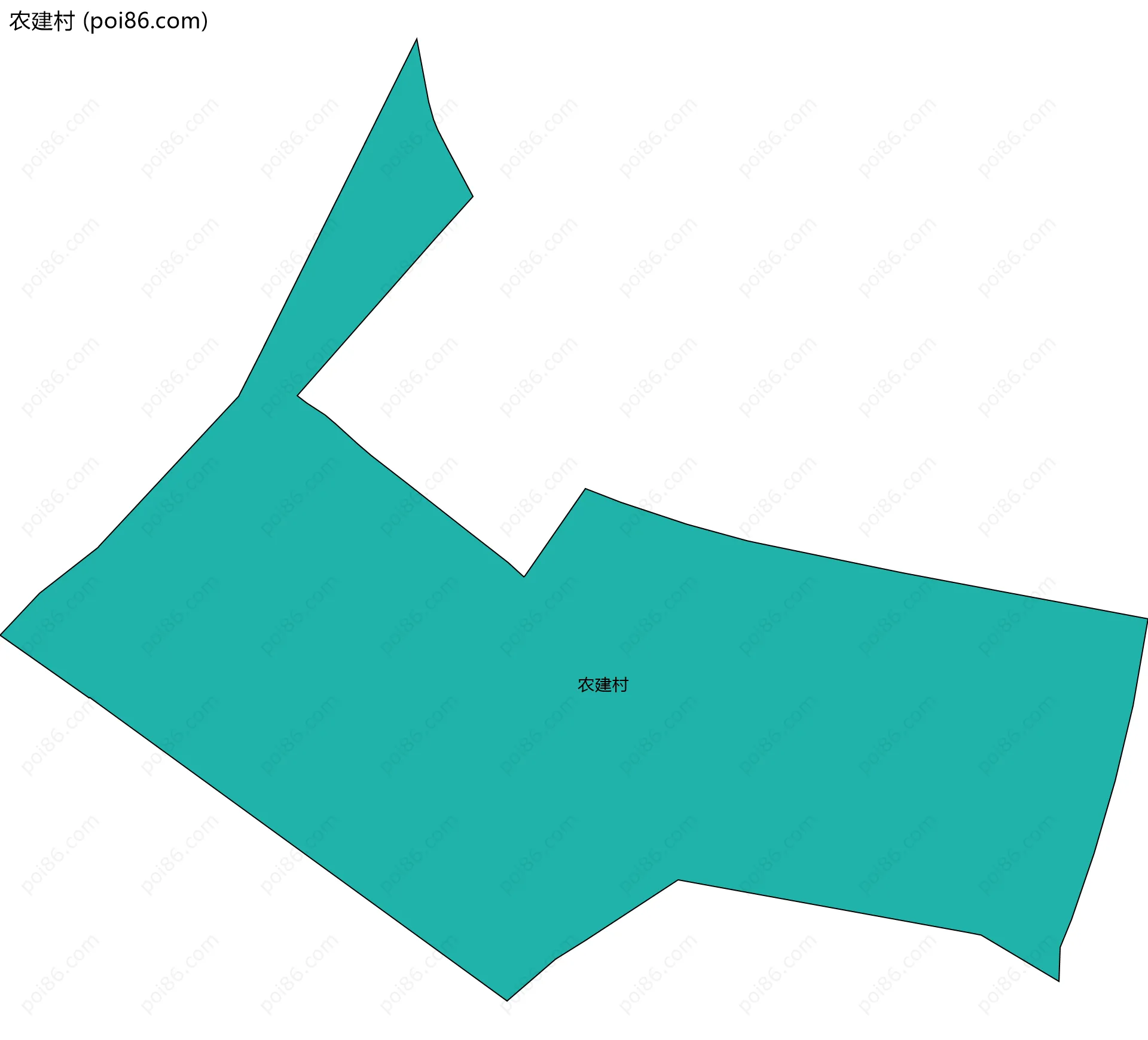 农建村边界地图