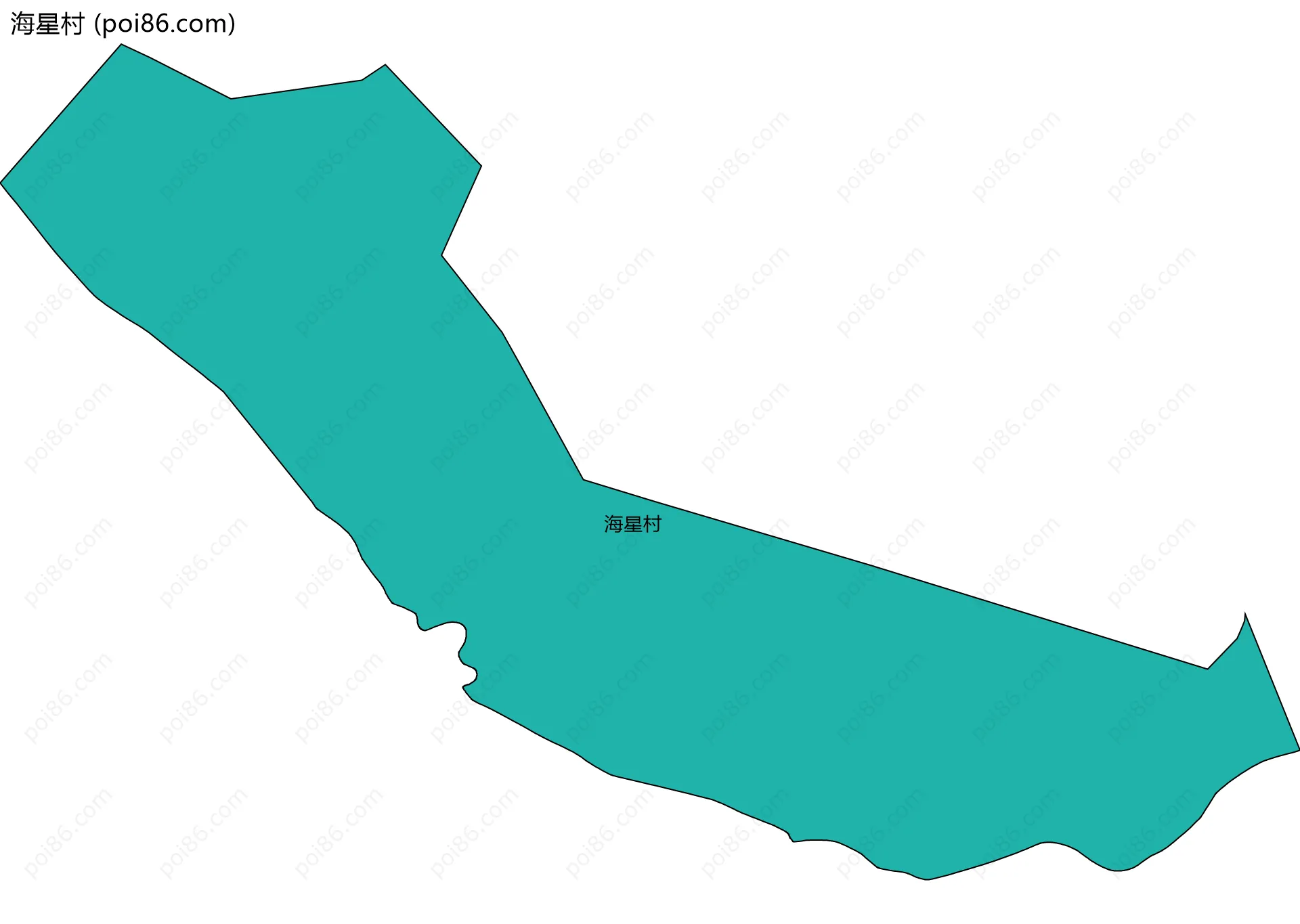 海星村边界地图