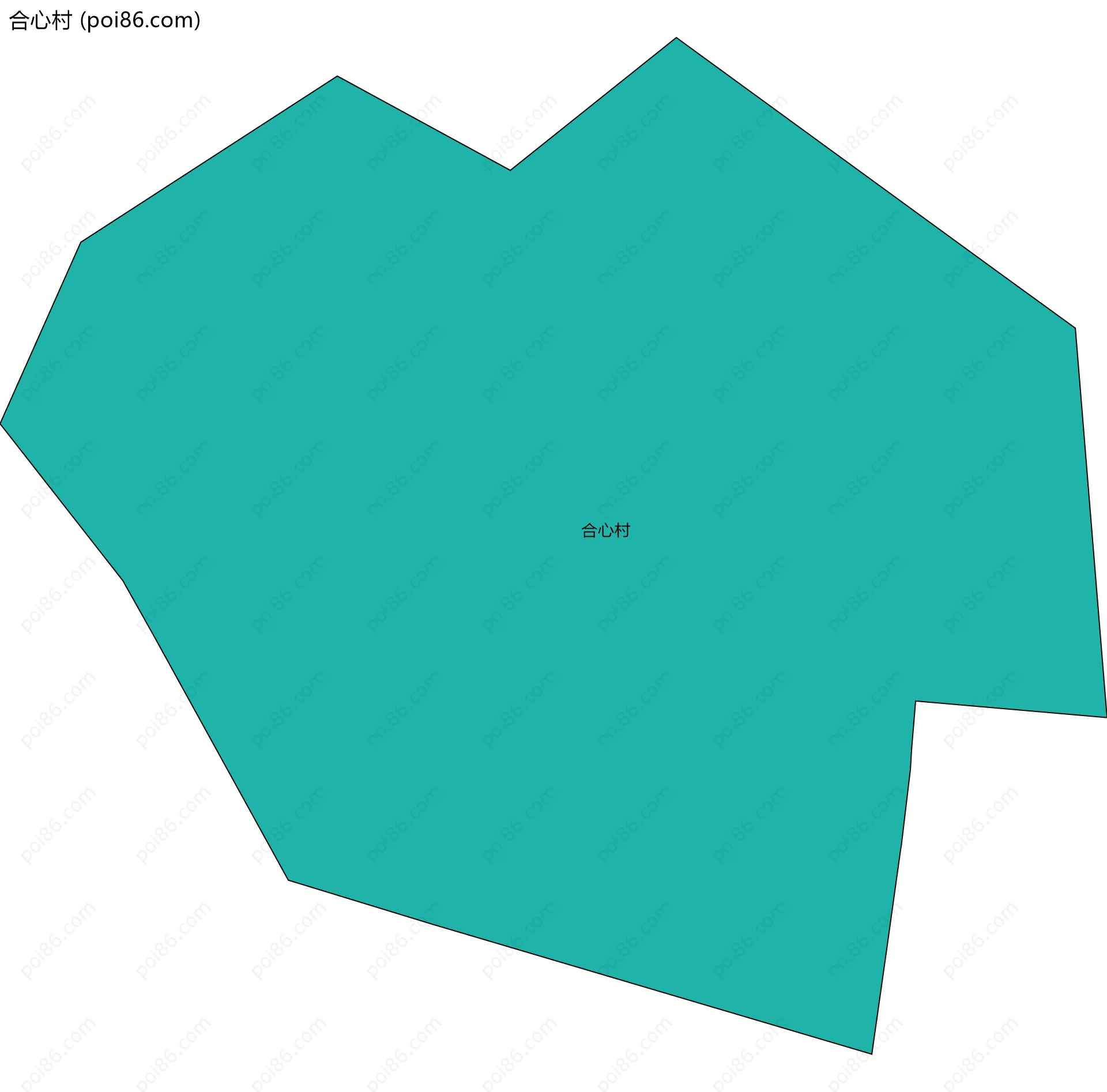 合心村边界地图