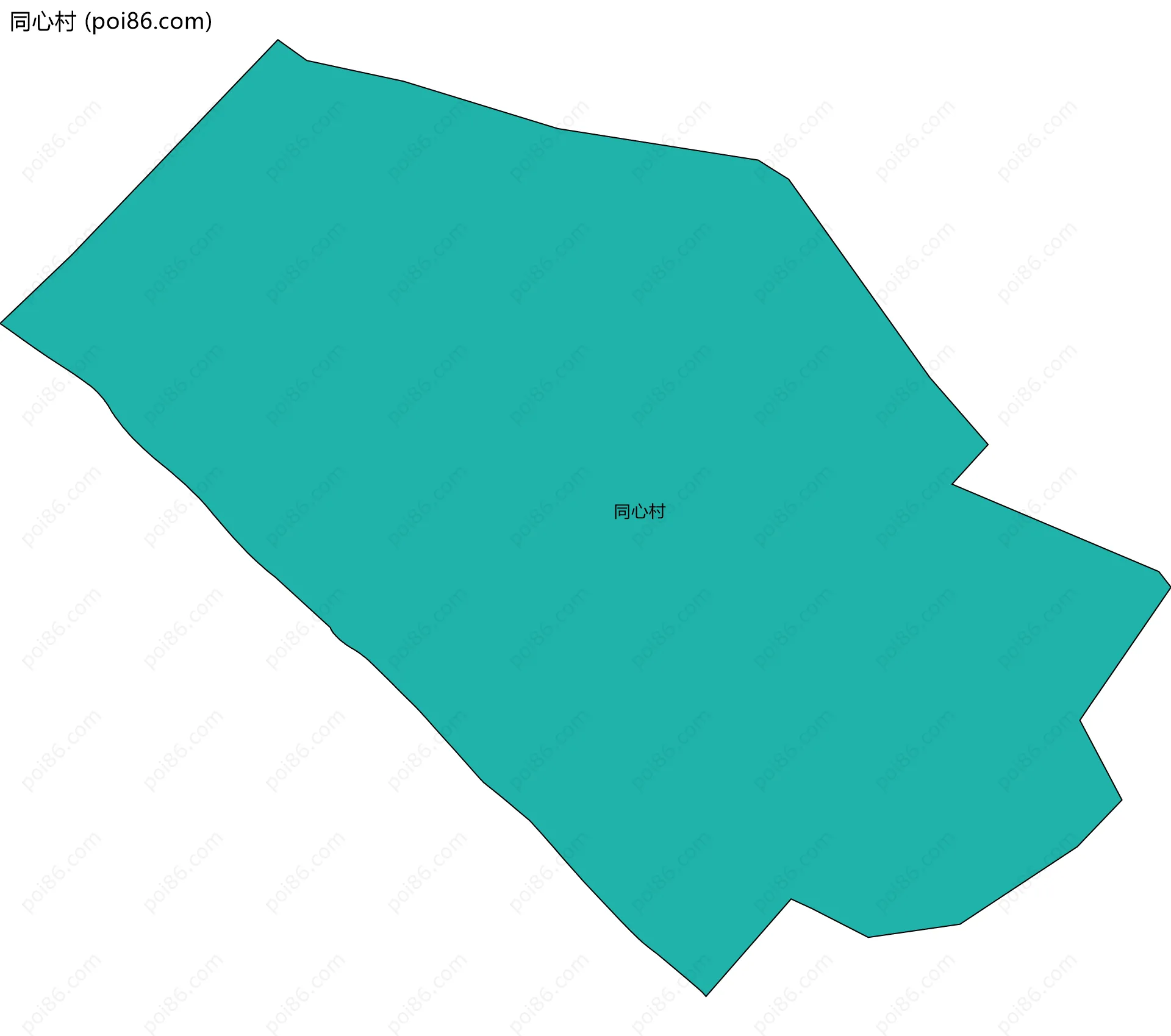 同心村边界地图