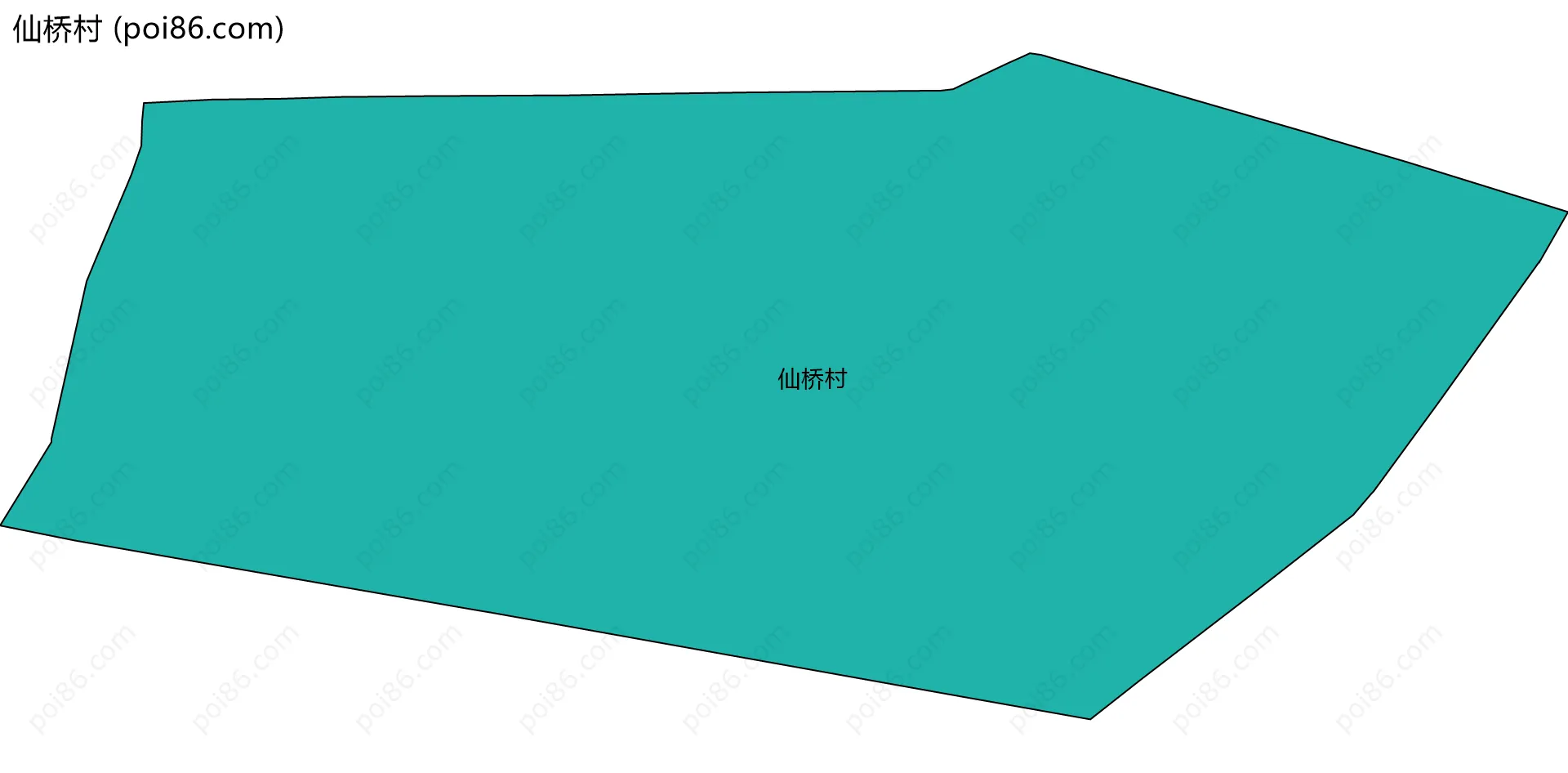 仙桥村边界地图