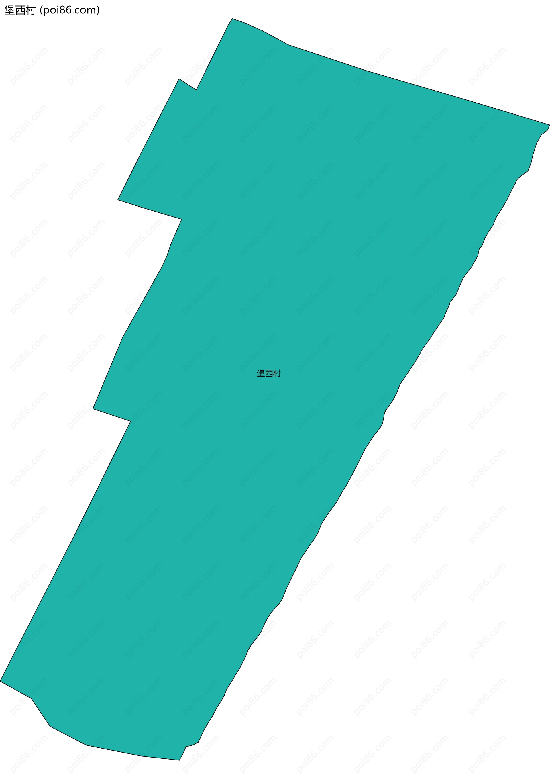 堡西村边界地图