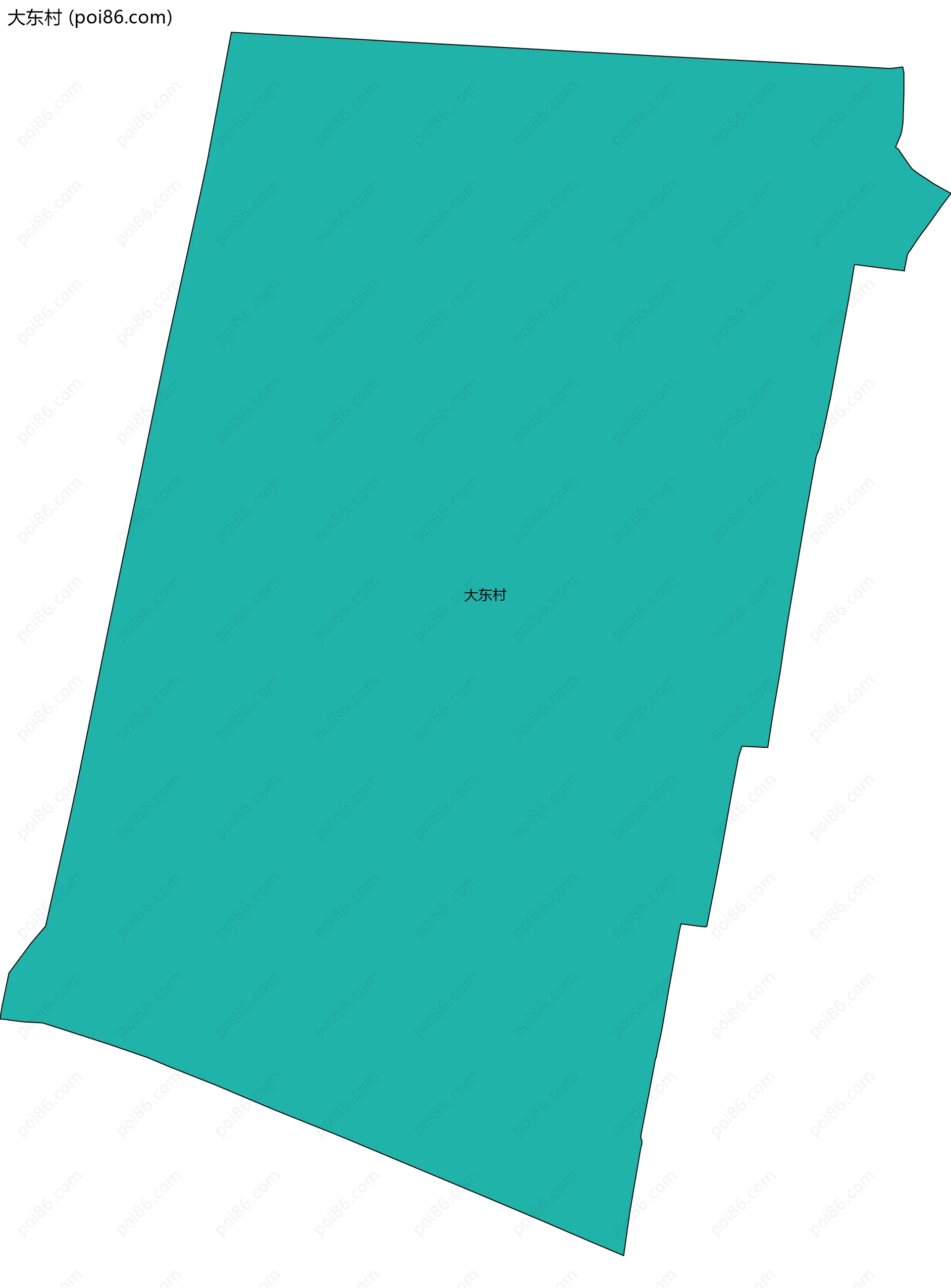 大东村边界地图