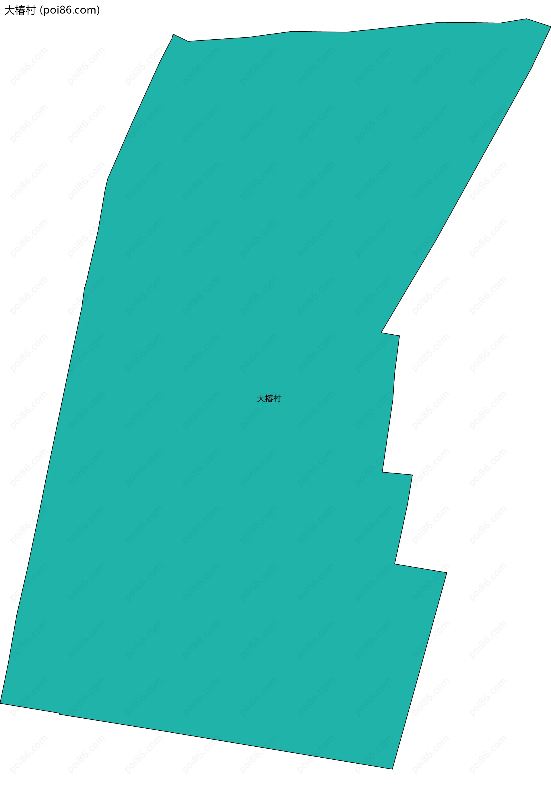 大椿村边界地图