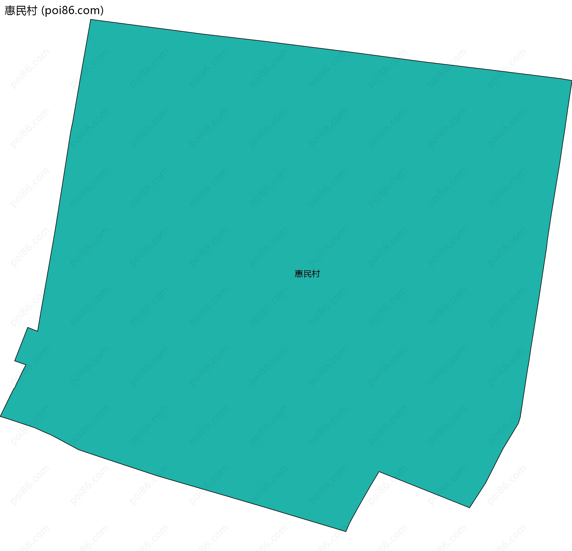 惠民村边界地图