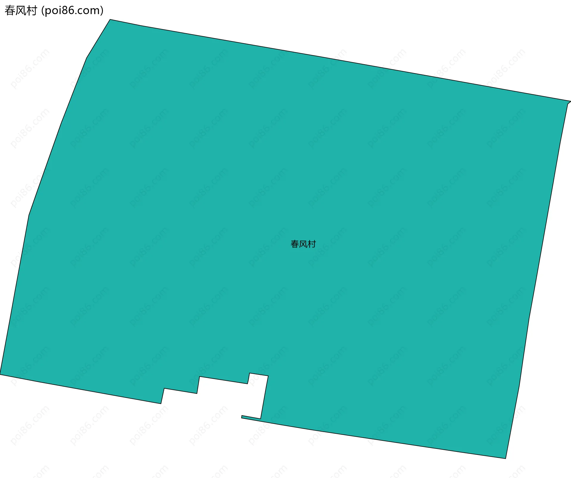 春风村边界地图