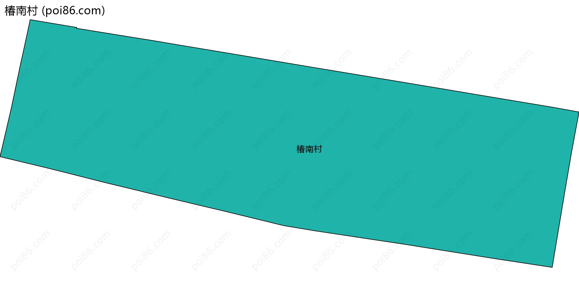 椿南村边界地图