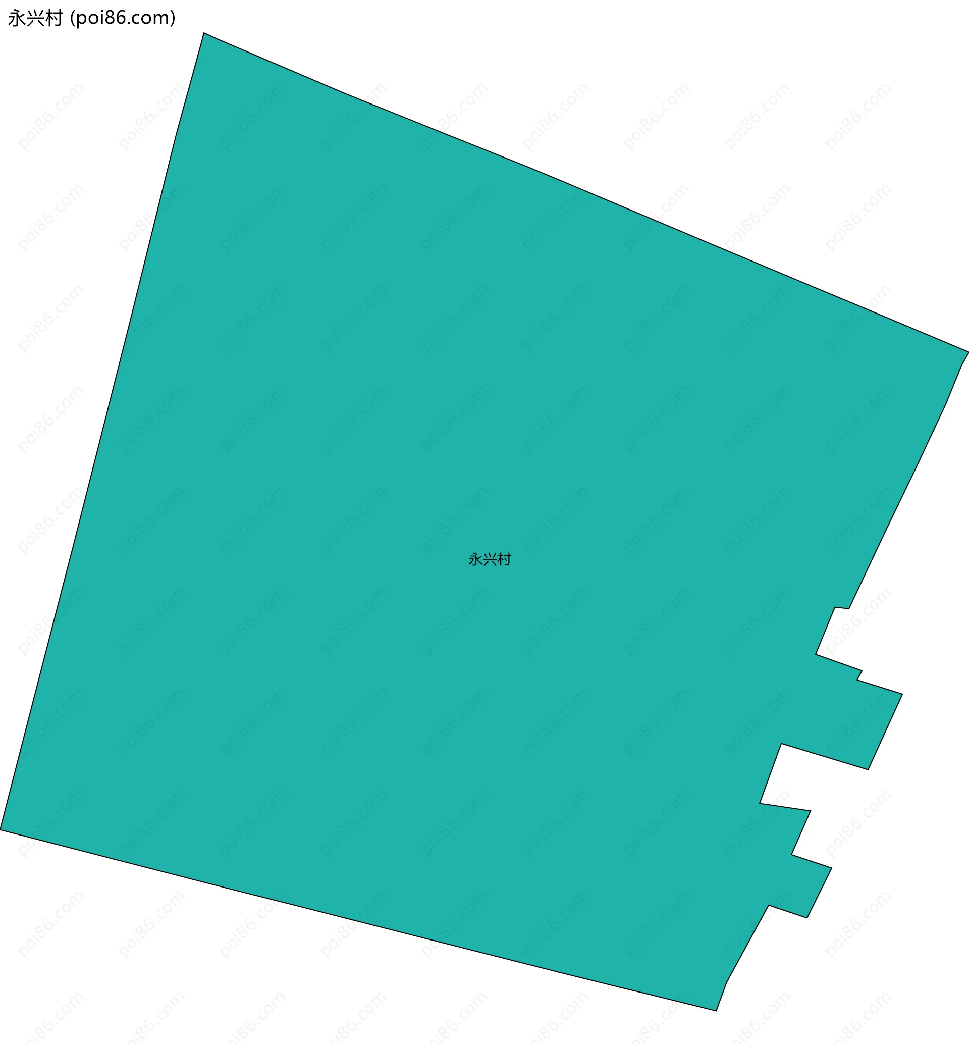 永兴村边界地图