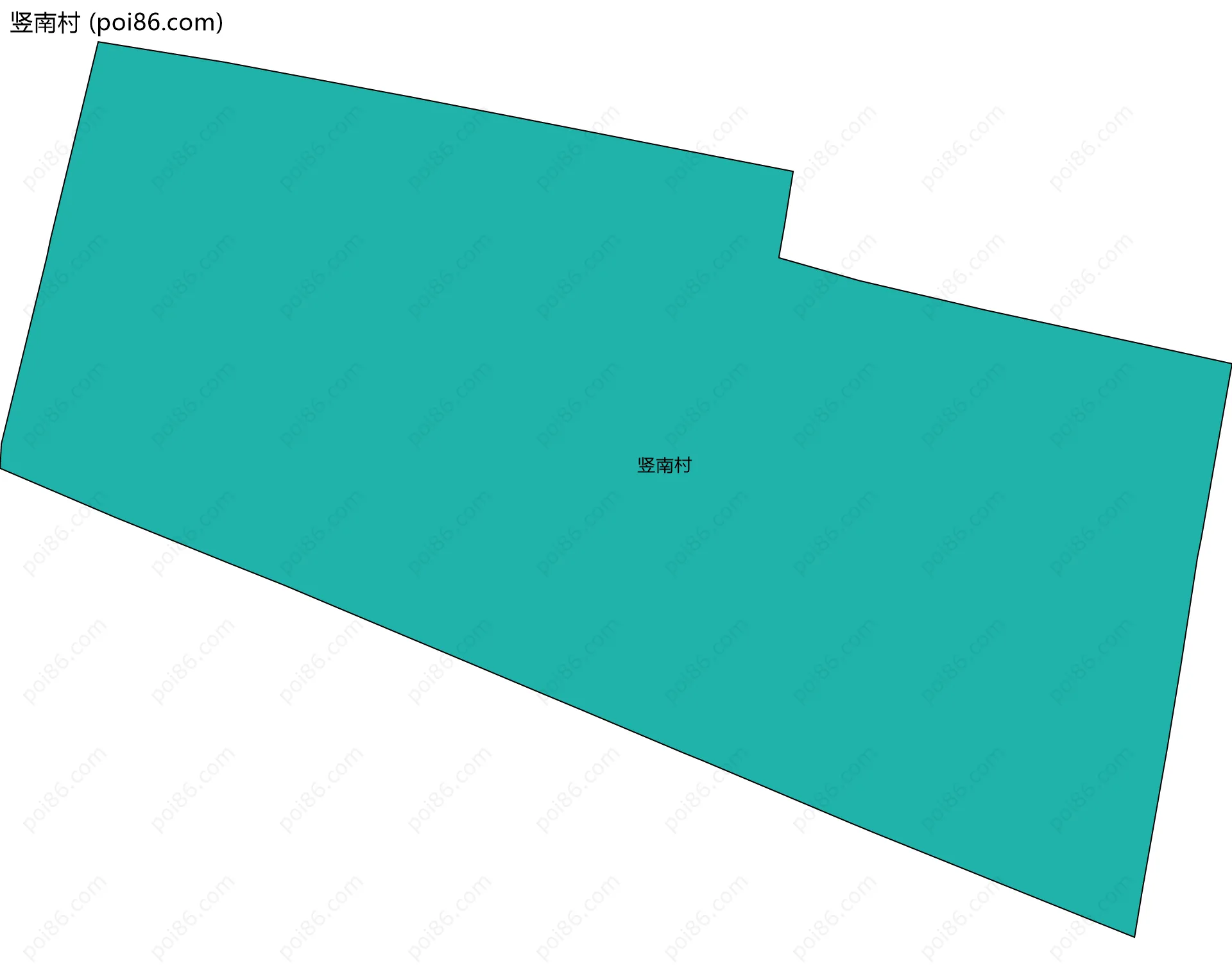 竖南村边界地图