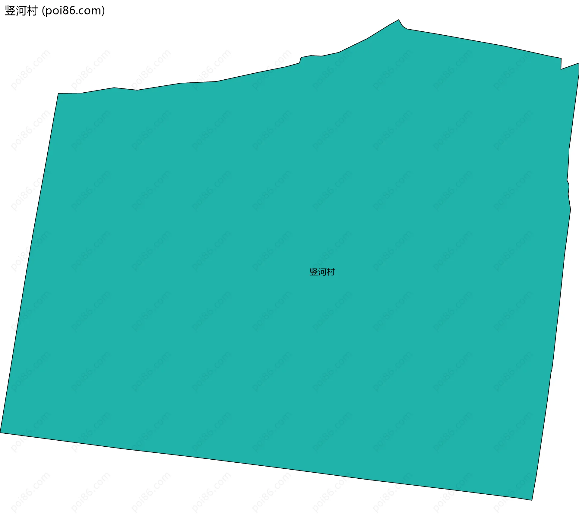 竖河村边界地图
