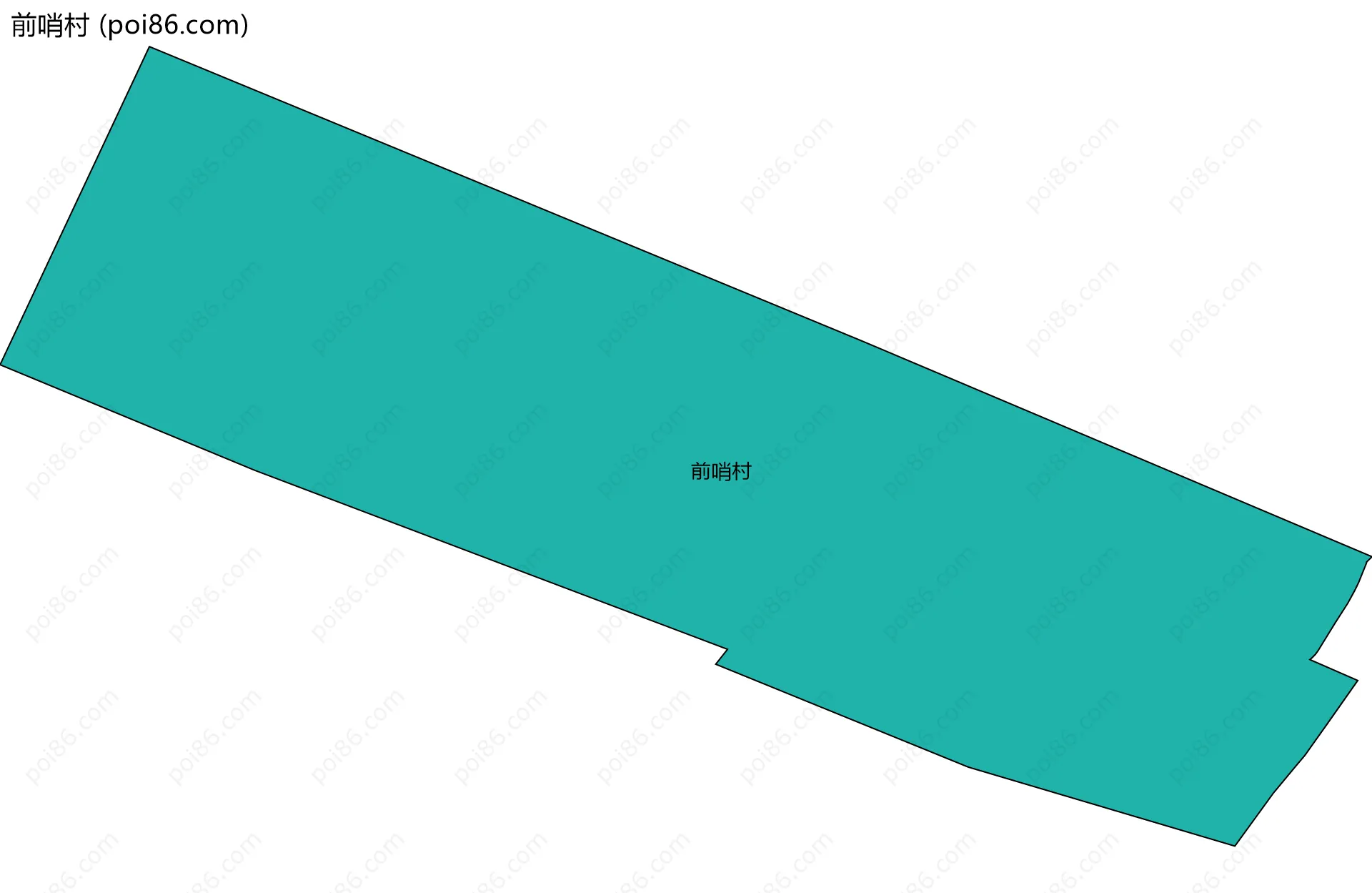 前哨村边界地图