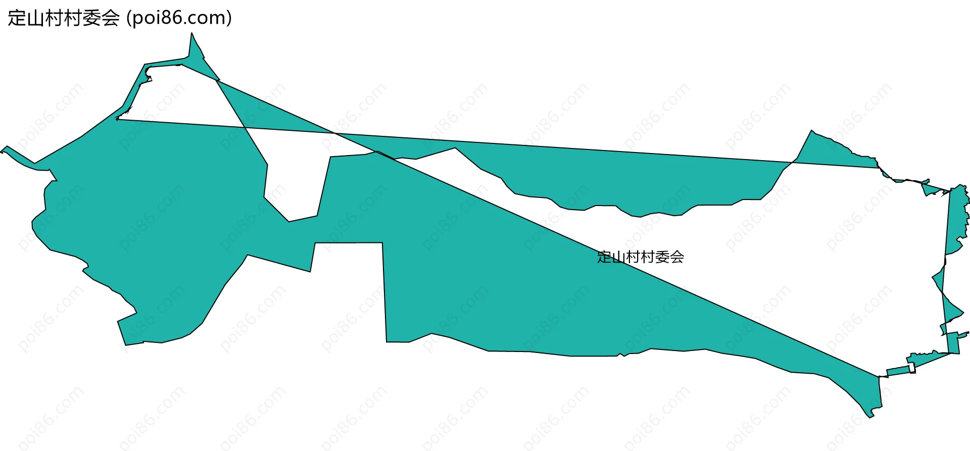定山村村委会边界地图
