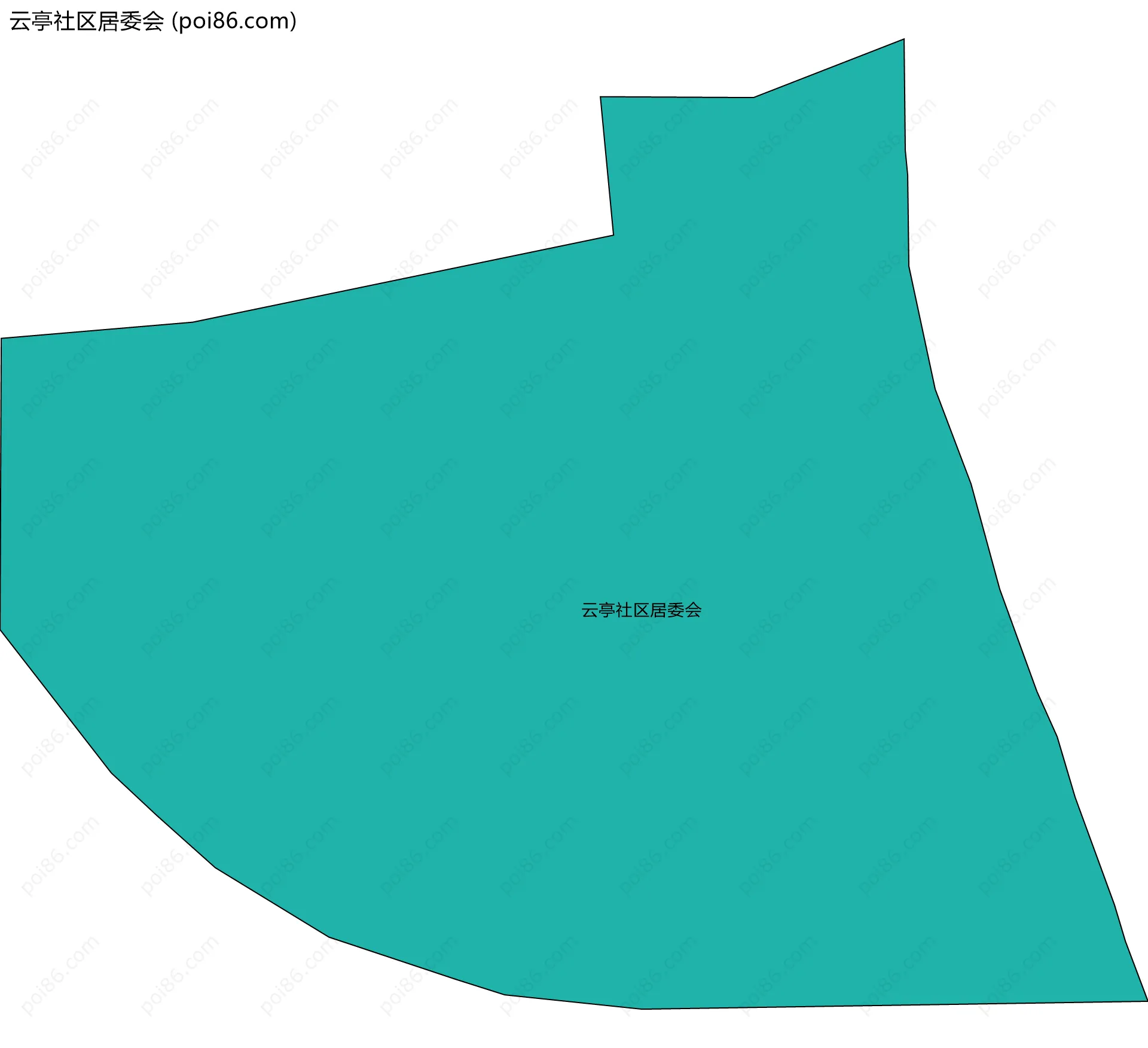 云亭社区居委会边界地图