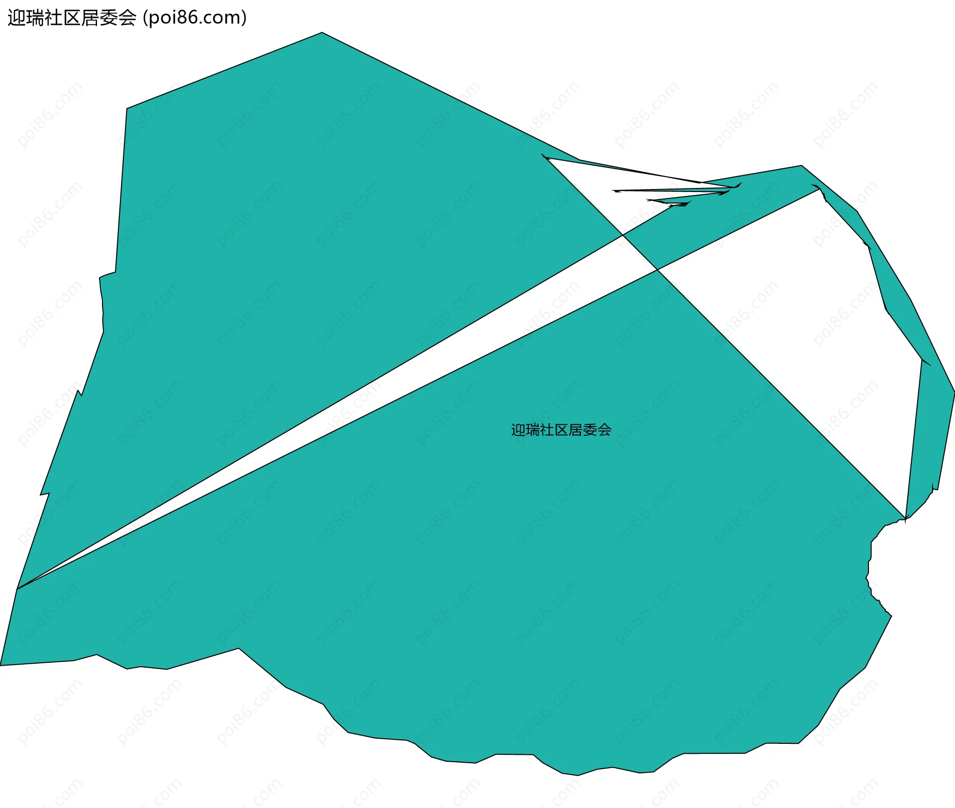 迎瑞社区居委会边界地图