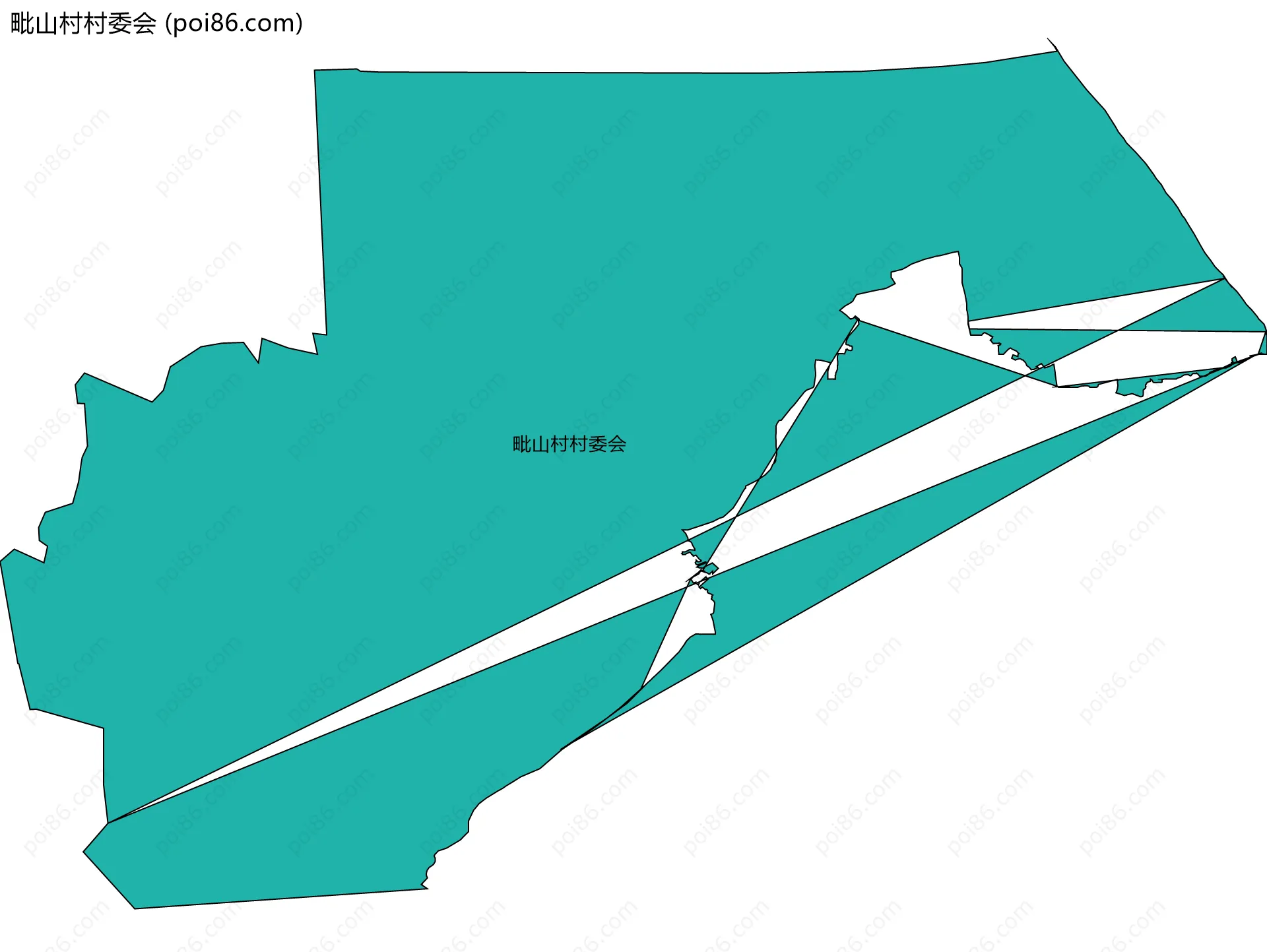 毗山村村委会边界地图