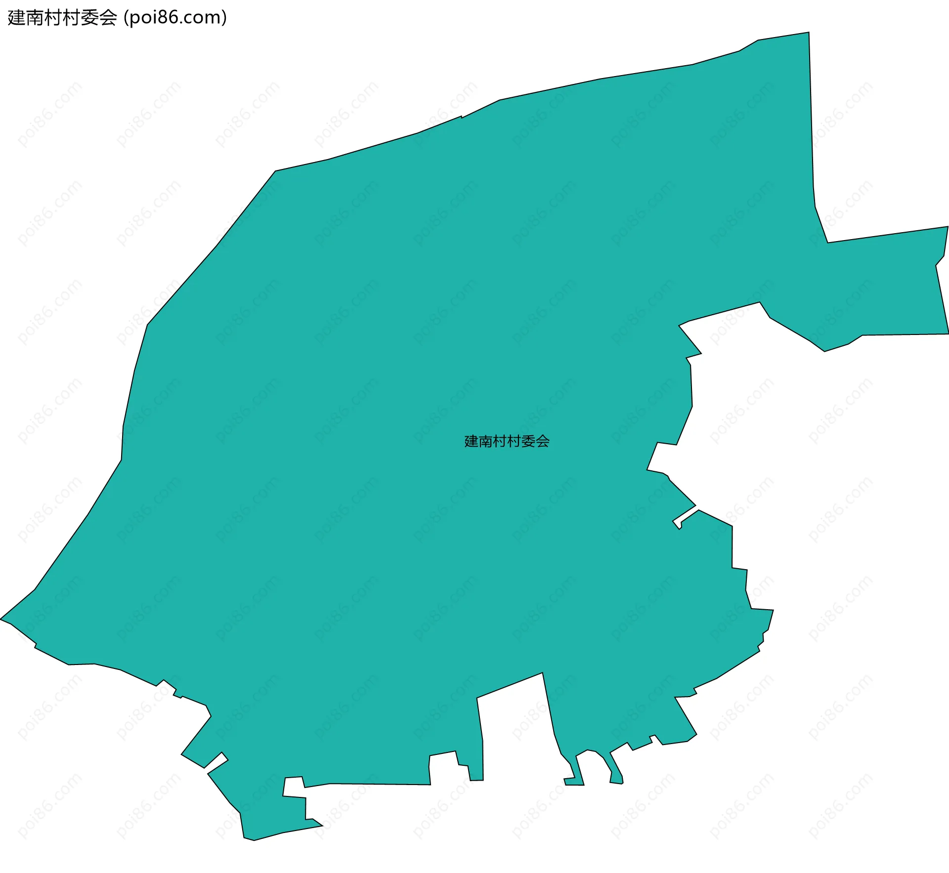 建南村村委会边界地图