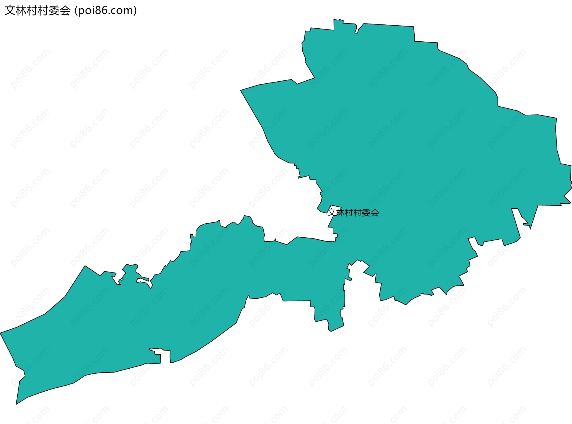 文林村村委会边界地图