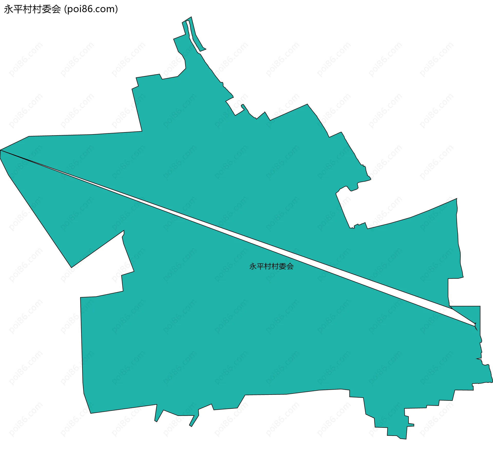 永平村村委会边界地图