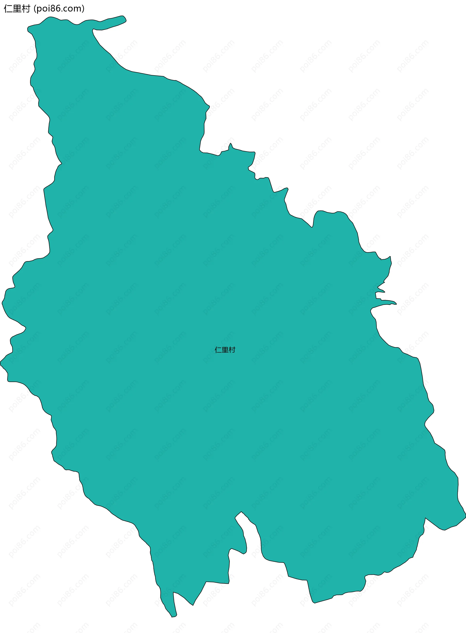 仁里村边界地图