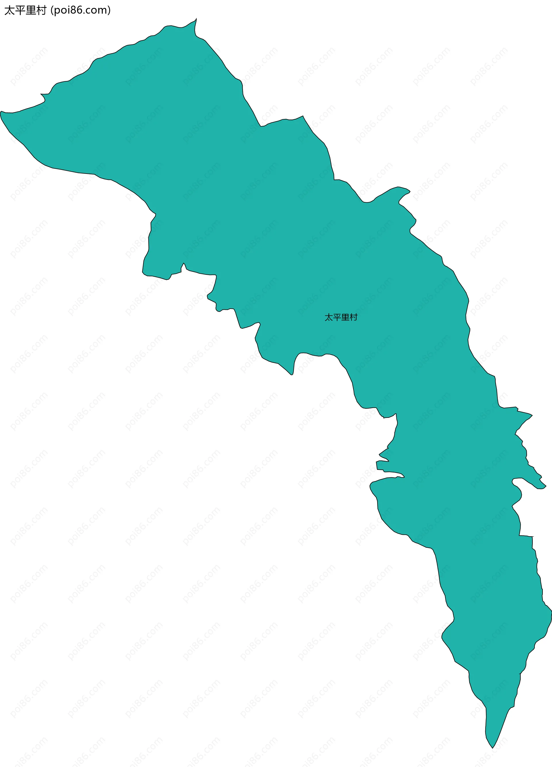 太平里村边界地图