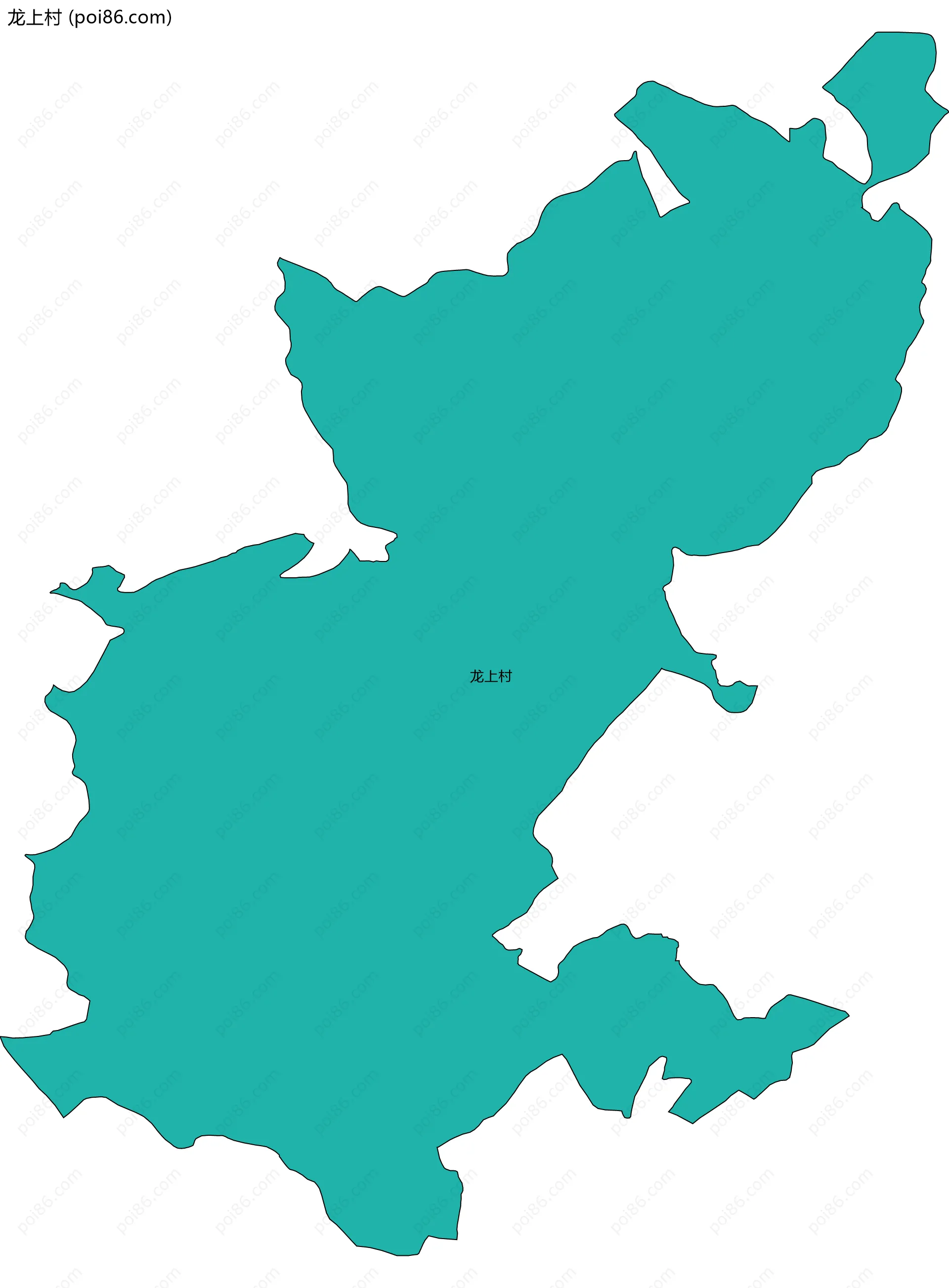 龙上村边界地图