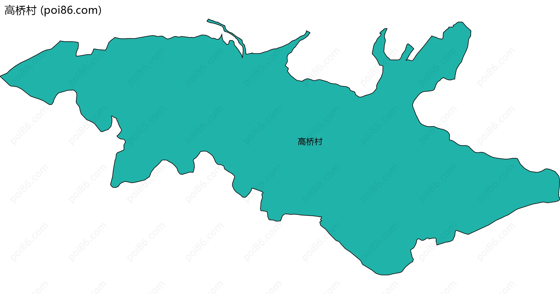 高桥村边界地图