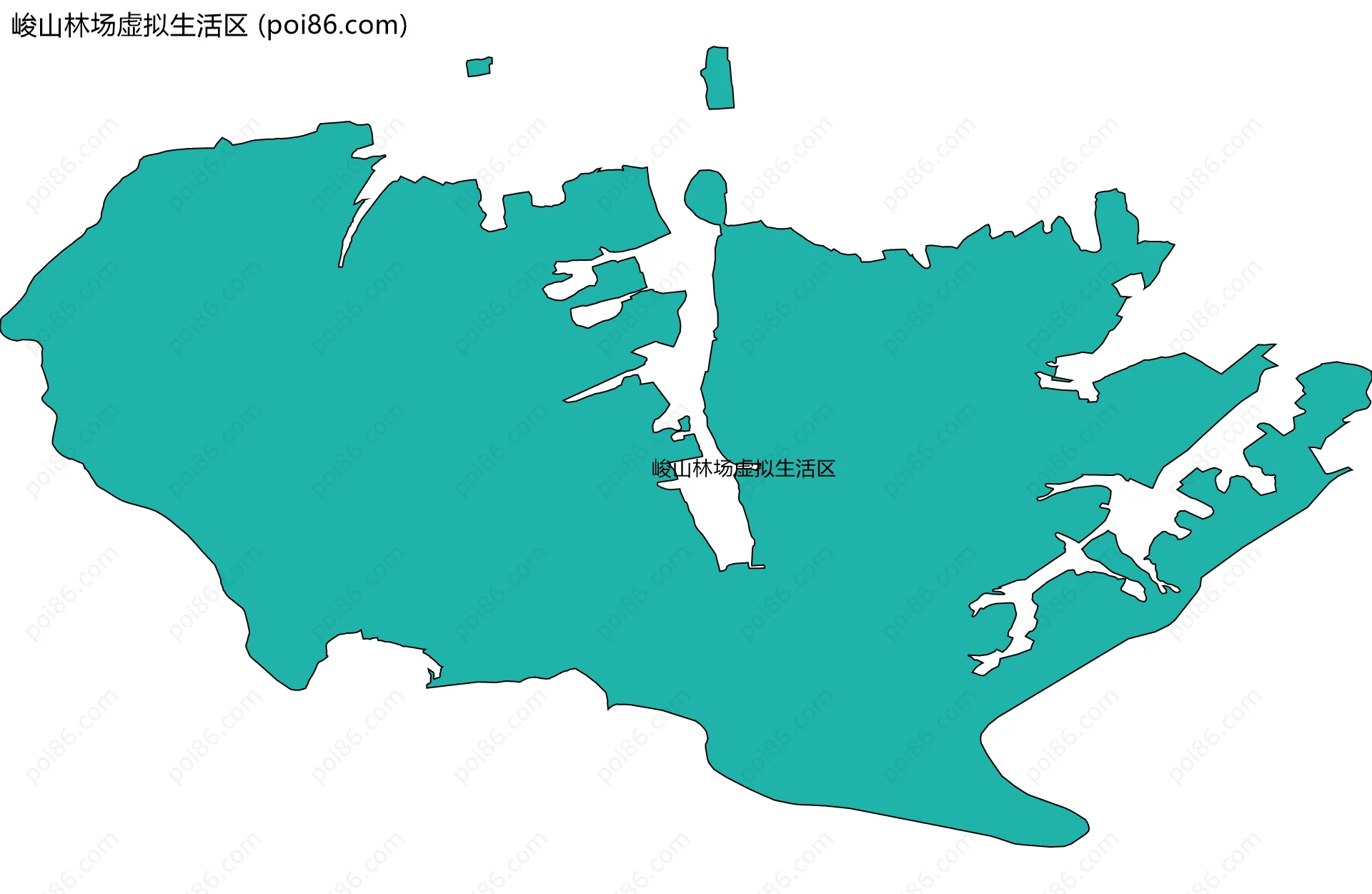 峻山林场虚拟生活区边界地图