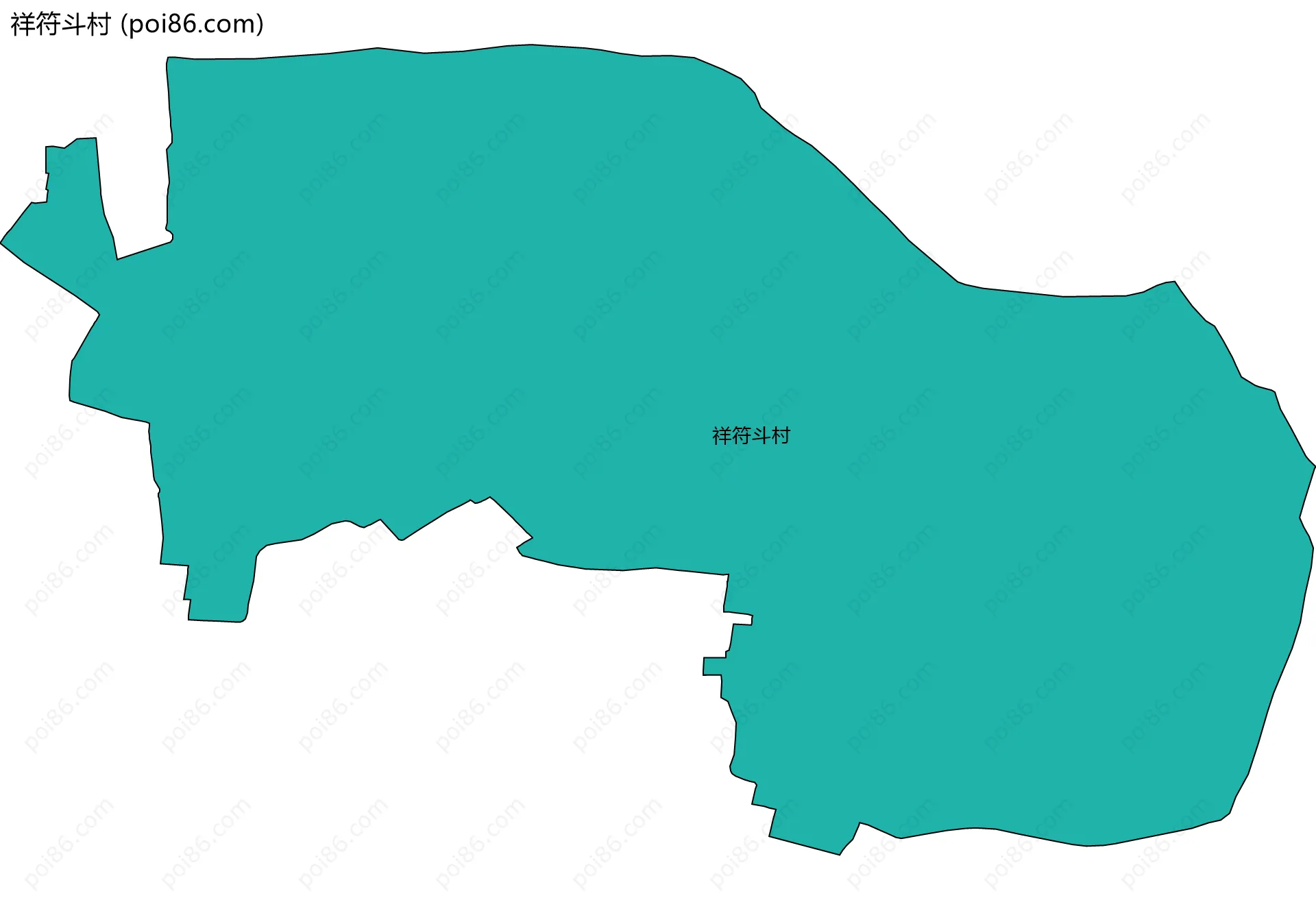 祥符斗村边界地图
