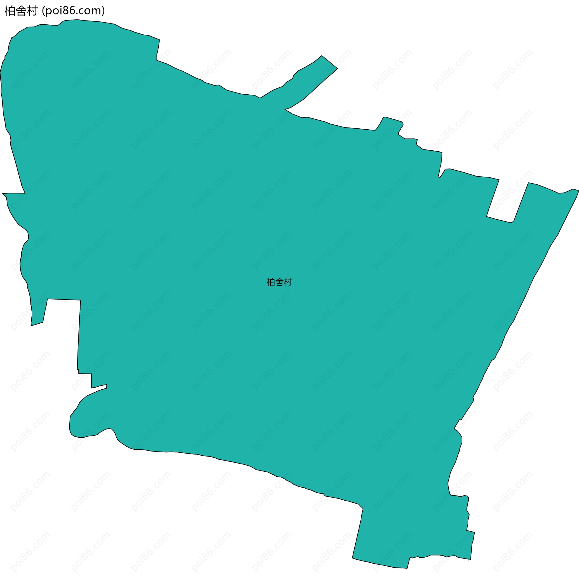 柏舍村边界地图