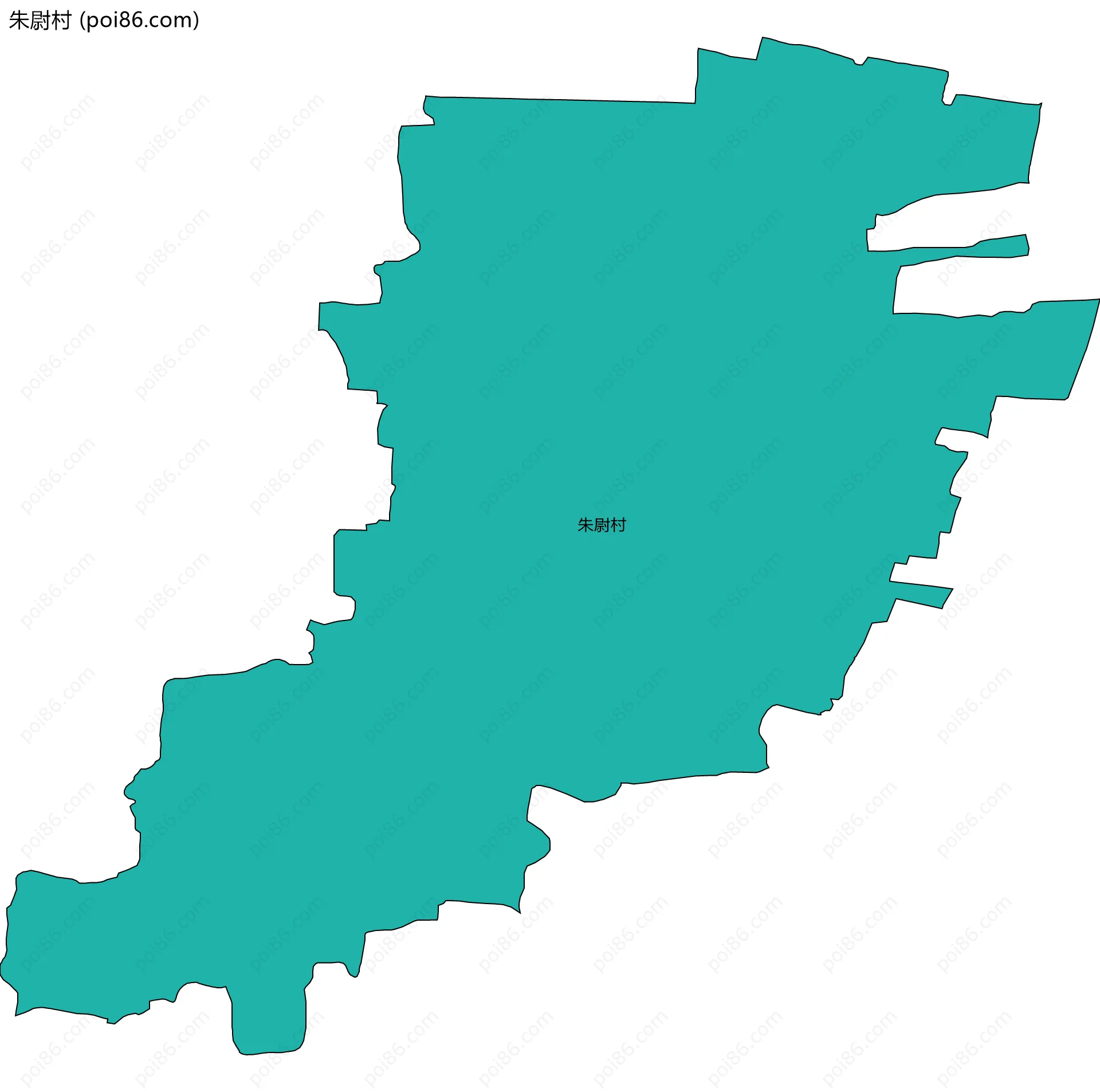 朱尉村边界地图