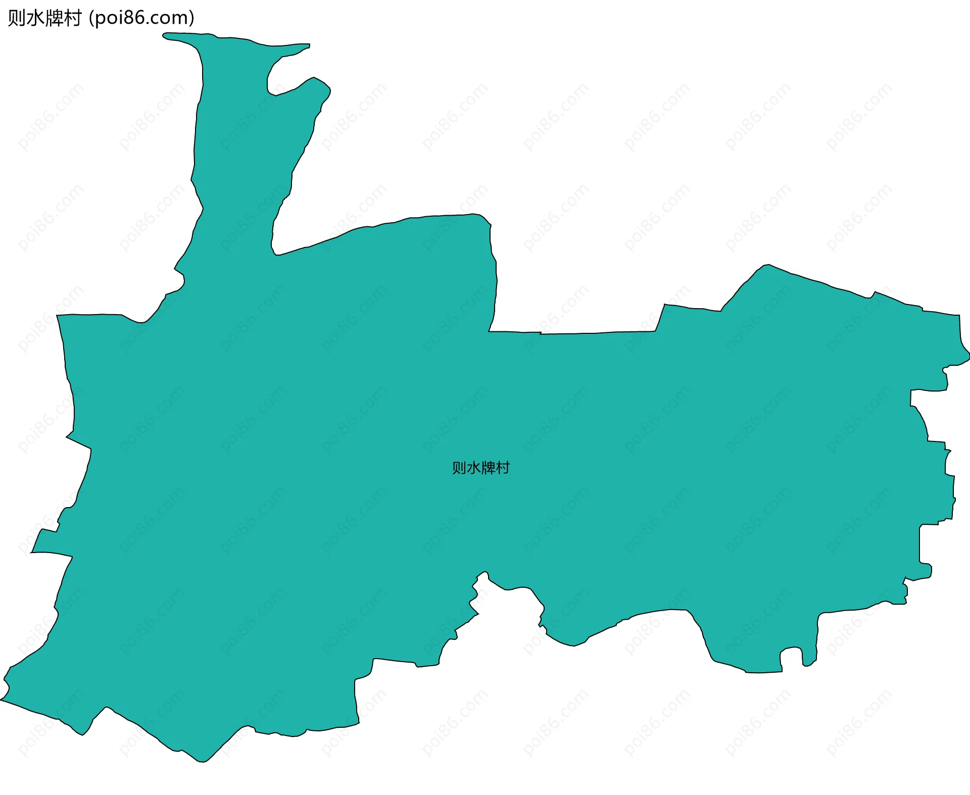 则水牌村边界地图