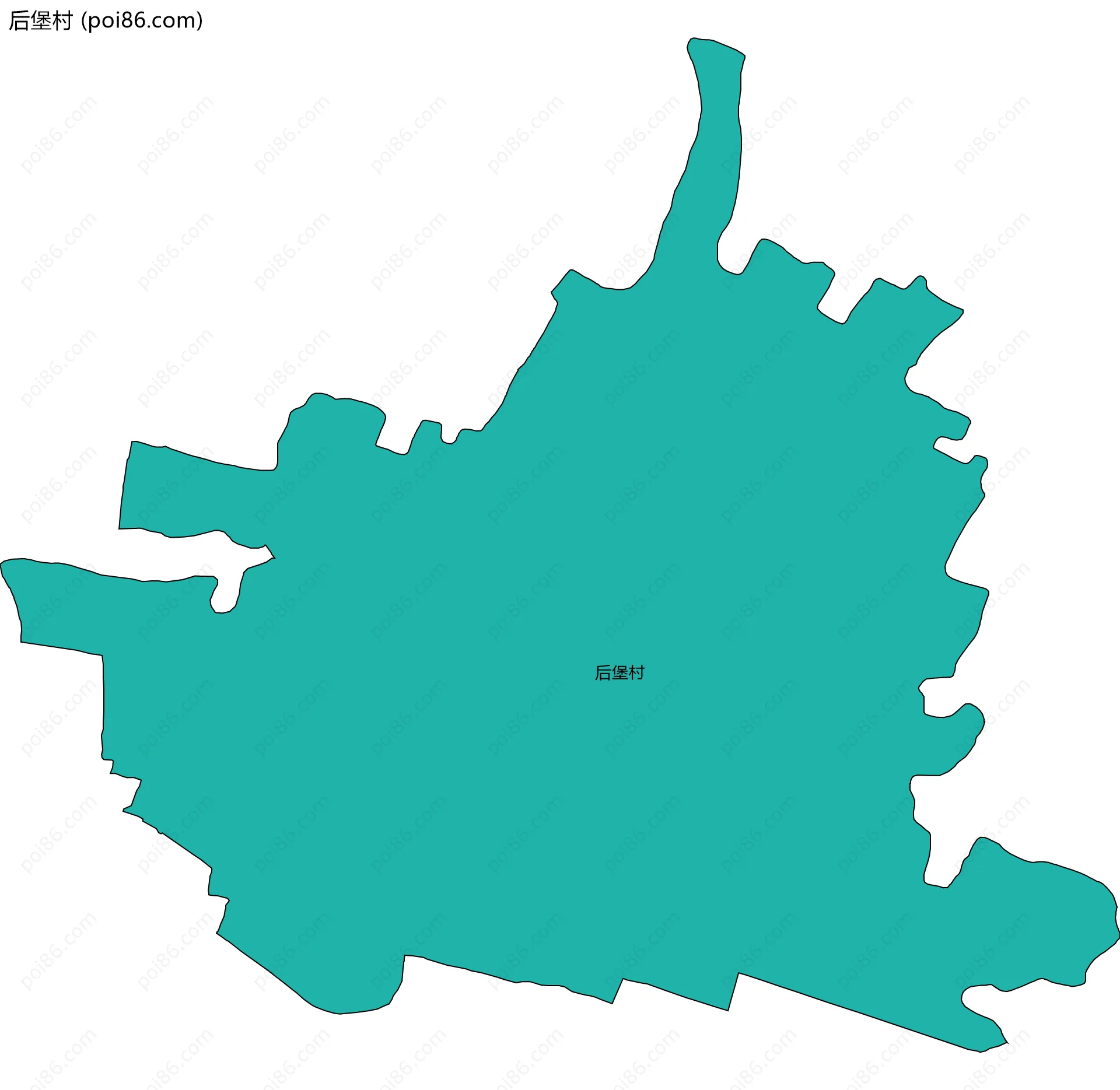 后堡村边界地图