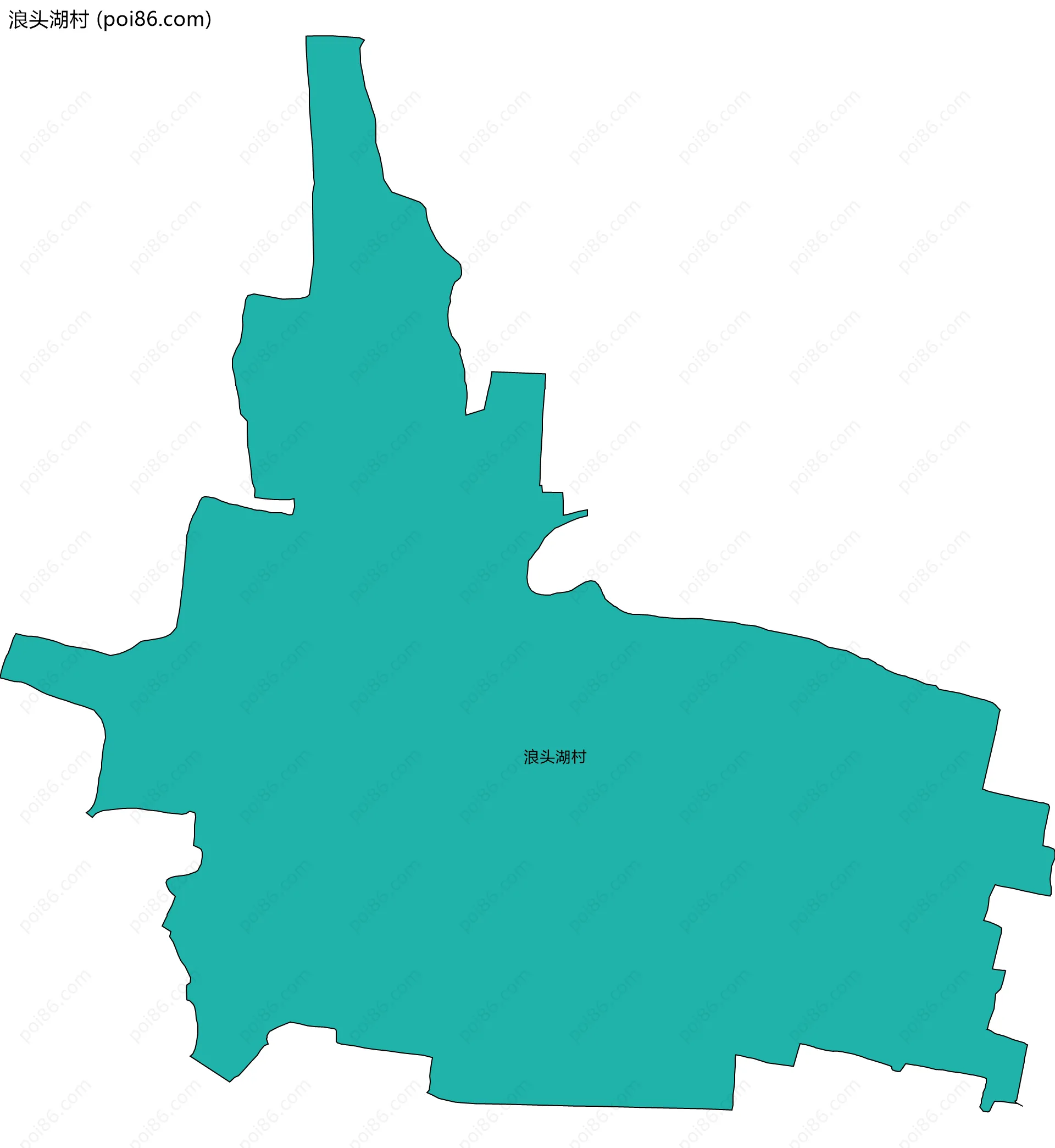 浪头湖村边界地图