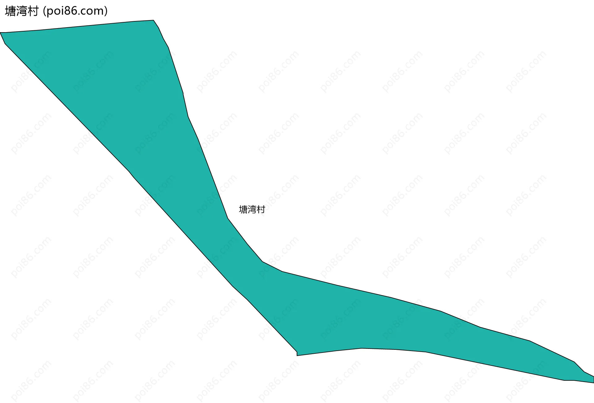 塘湾村边界地图