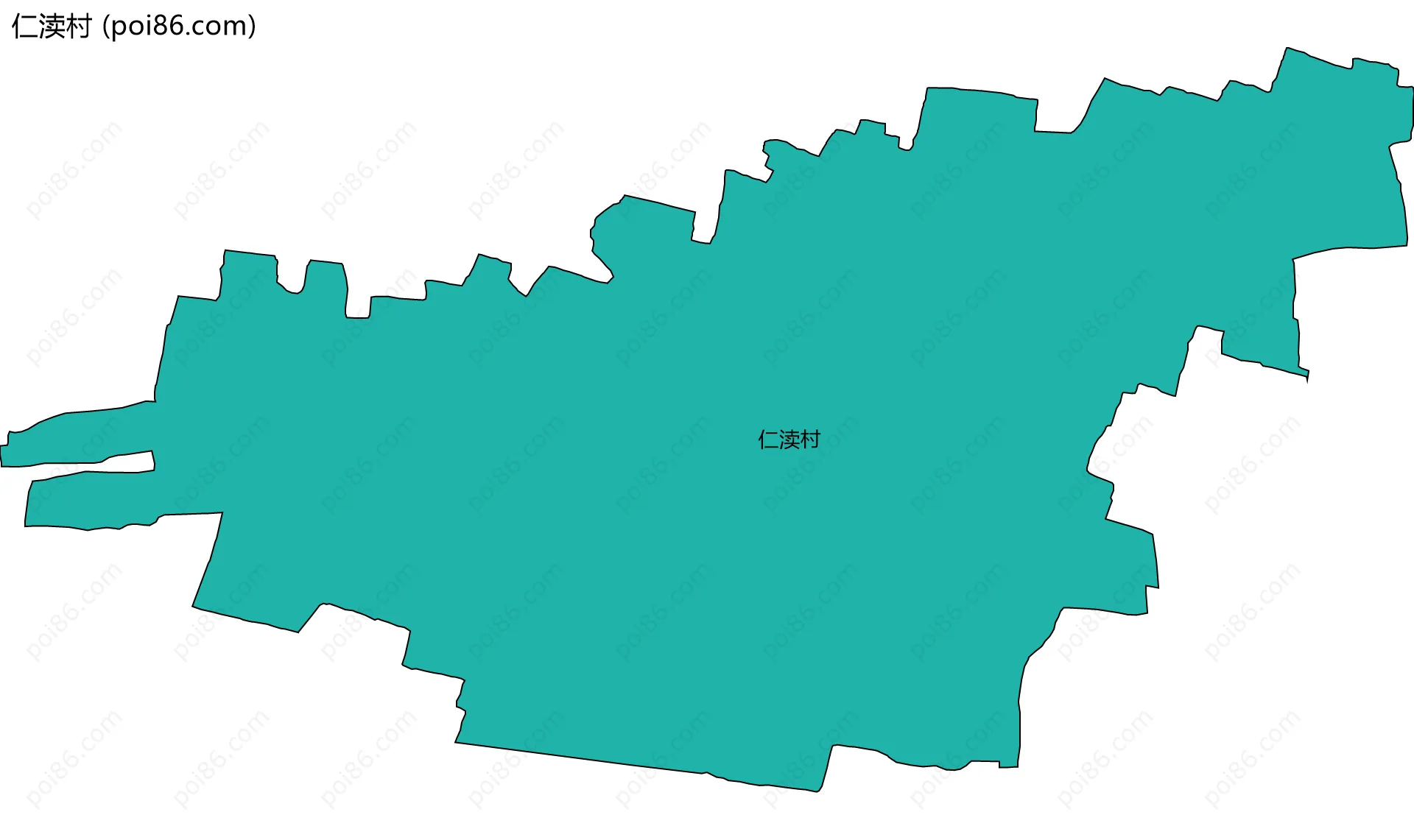 仁渎村边界地图