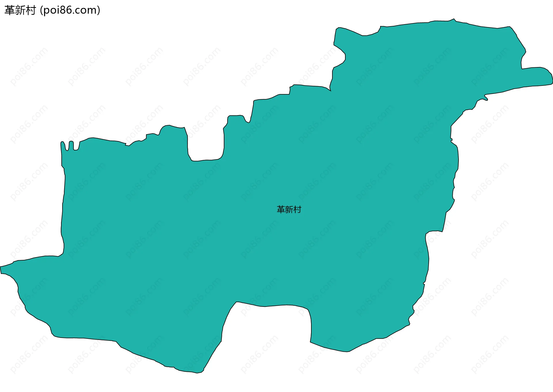 革新村边界地图