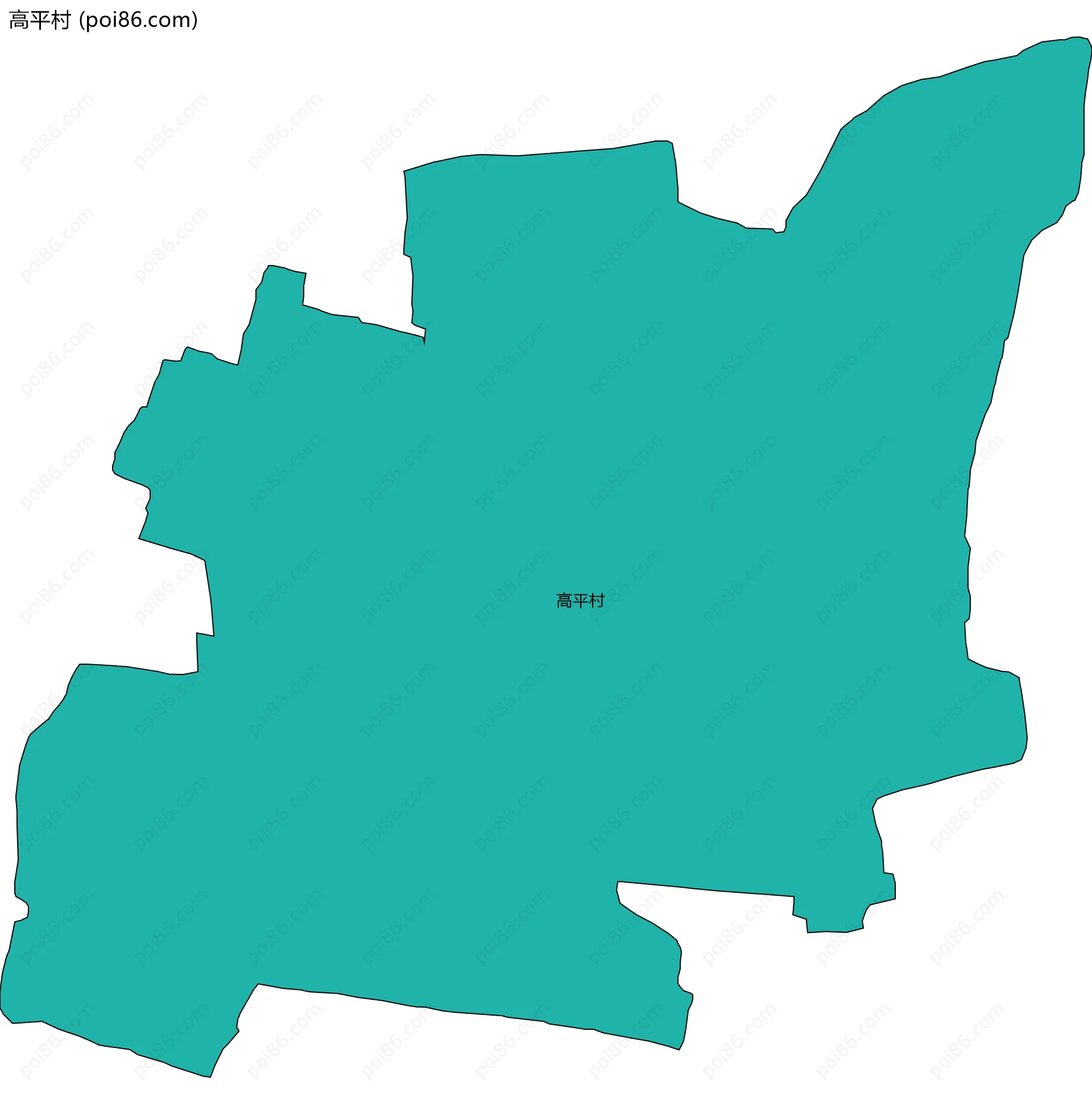 高平村边界地图