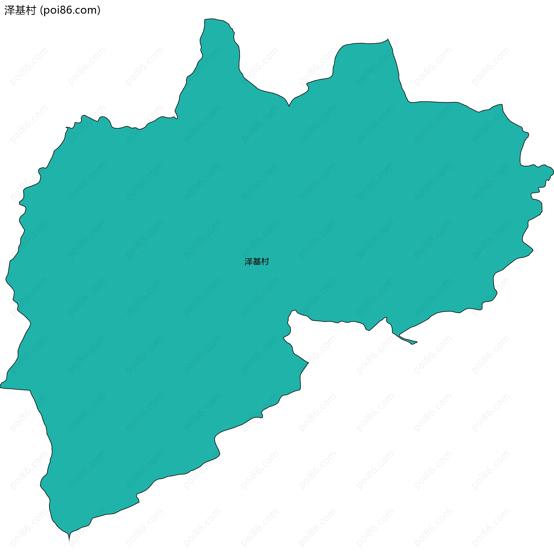 泽基村边界地图