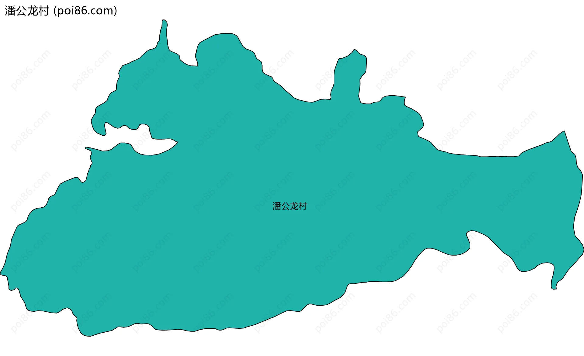 潘公龙村边界地图