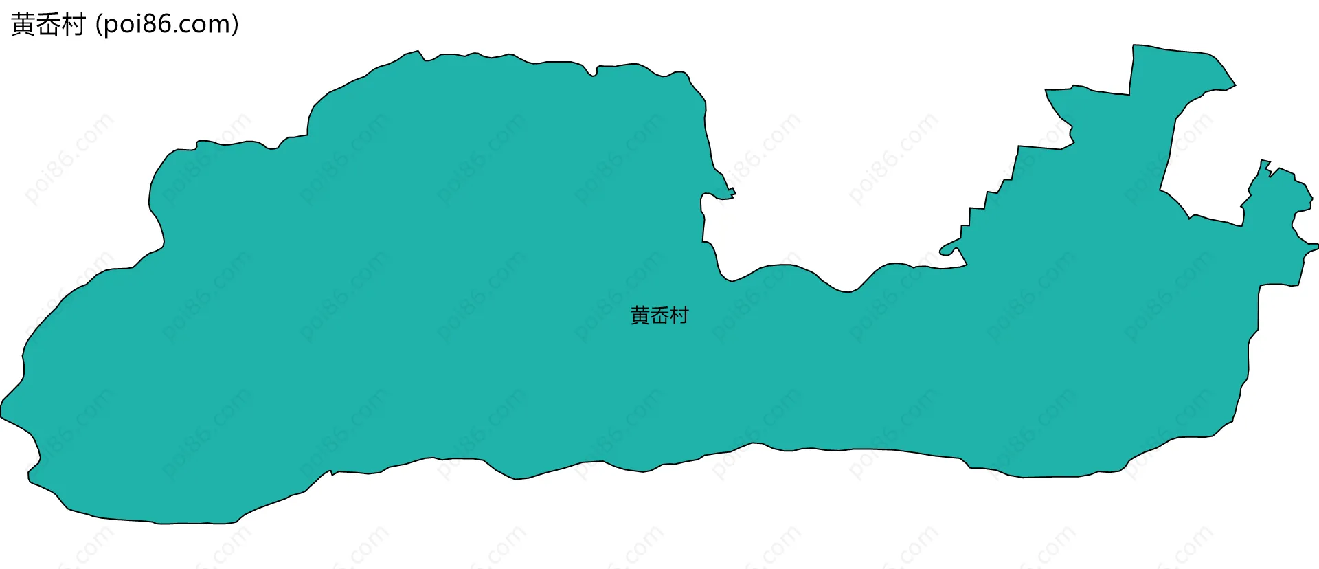 黄岙村边界地图