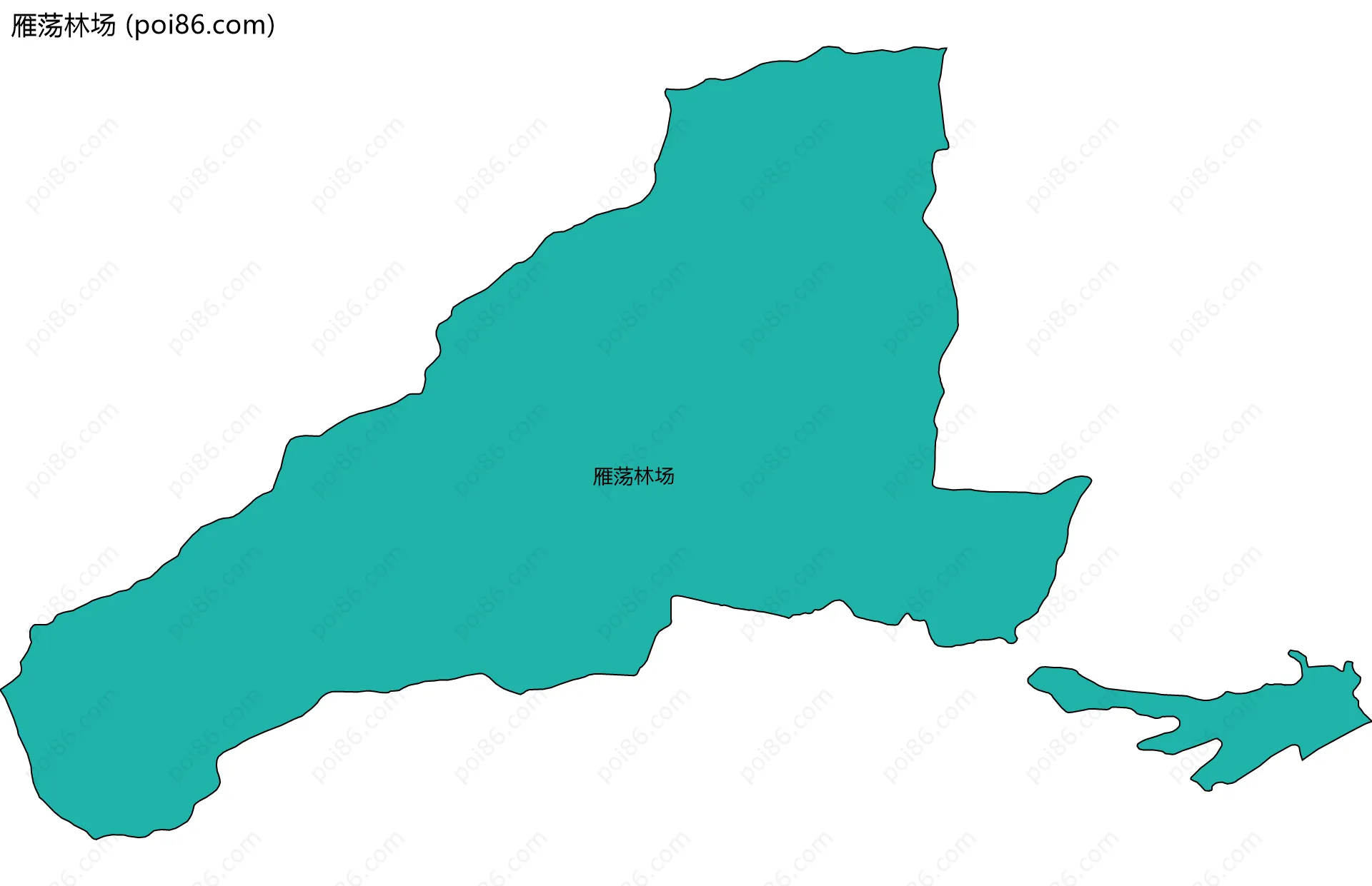 雁荡林场边界地图