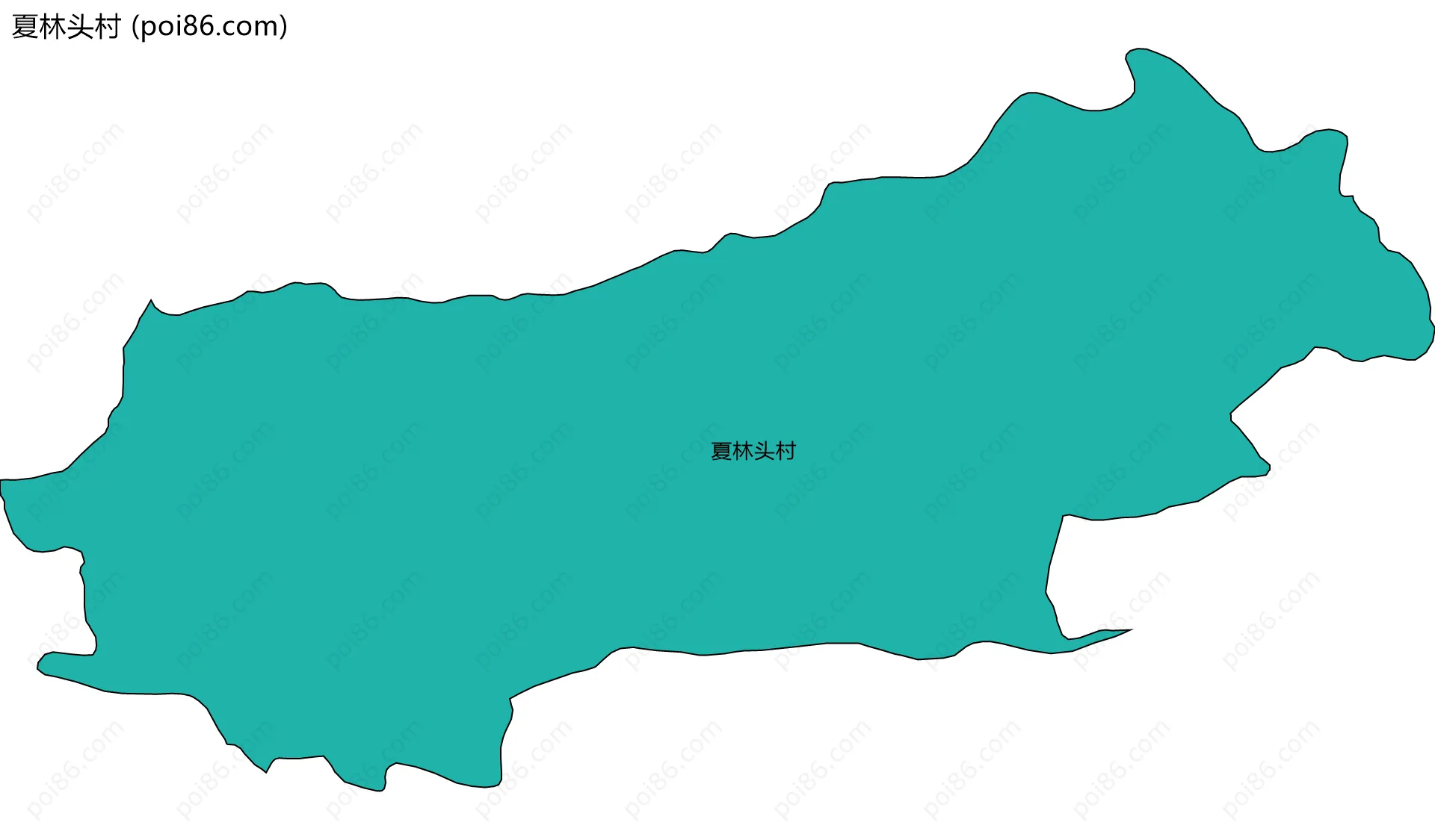 夏林头村边界地图