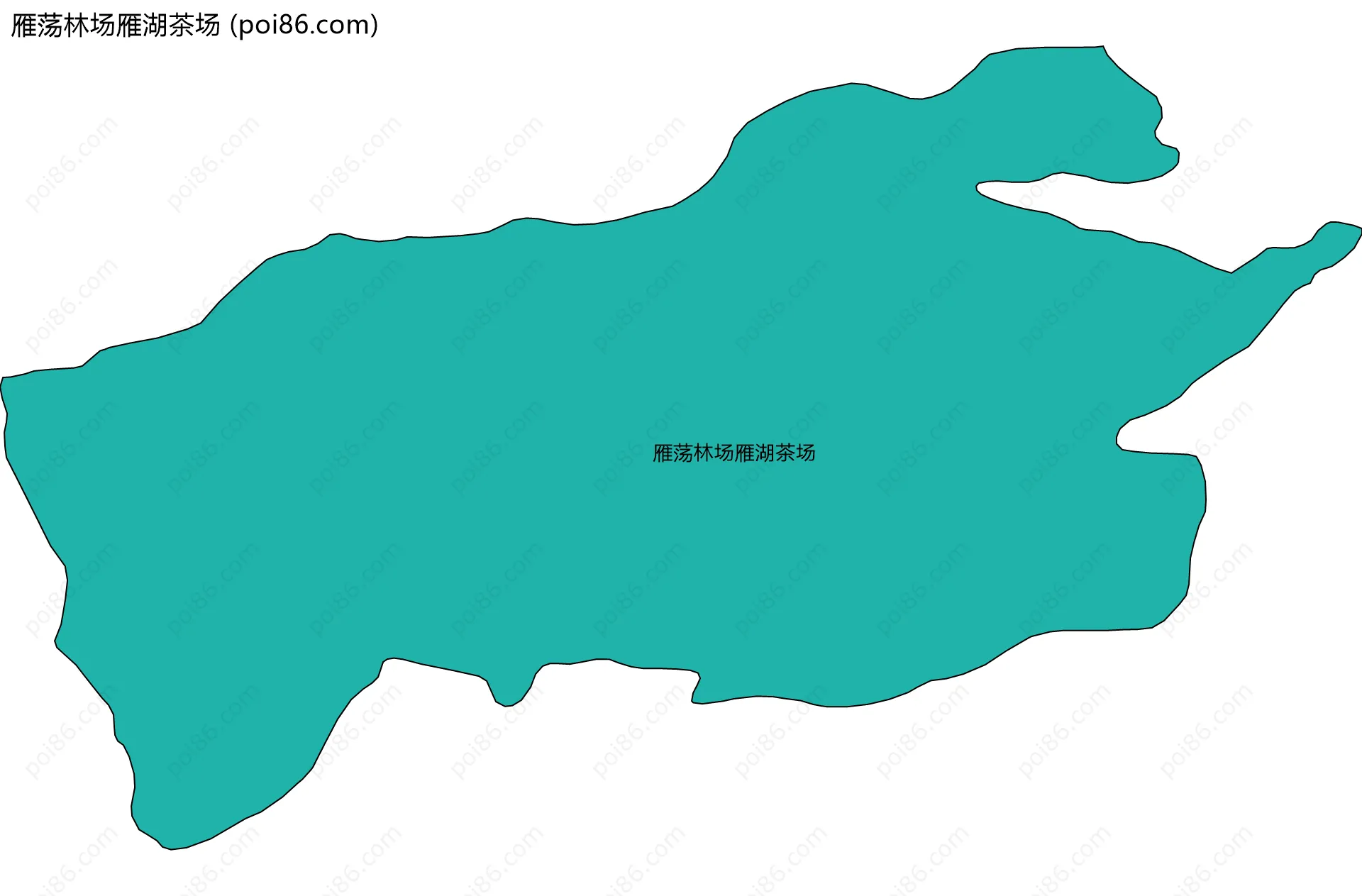 雁荡林场雁湖茶场边界地图