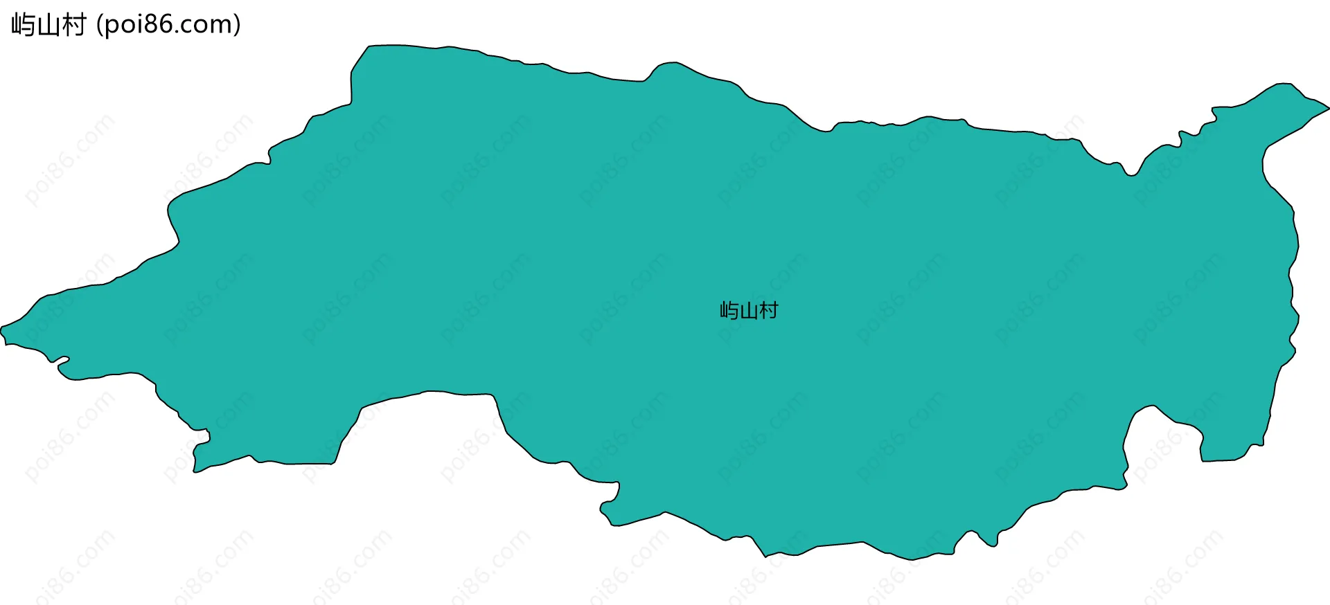 屿山村边界地图